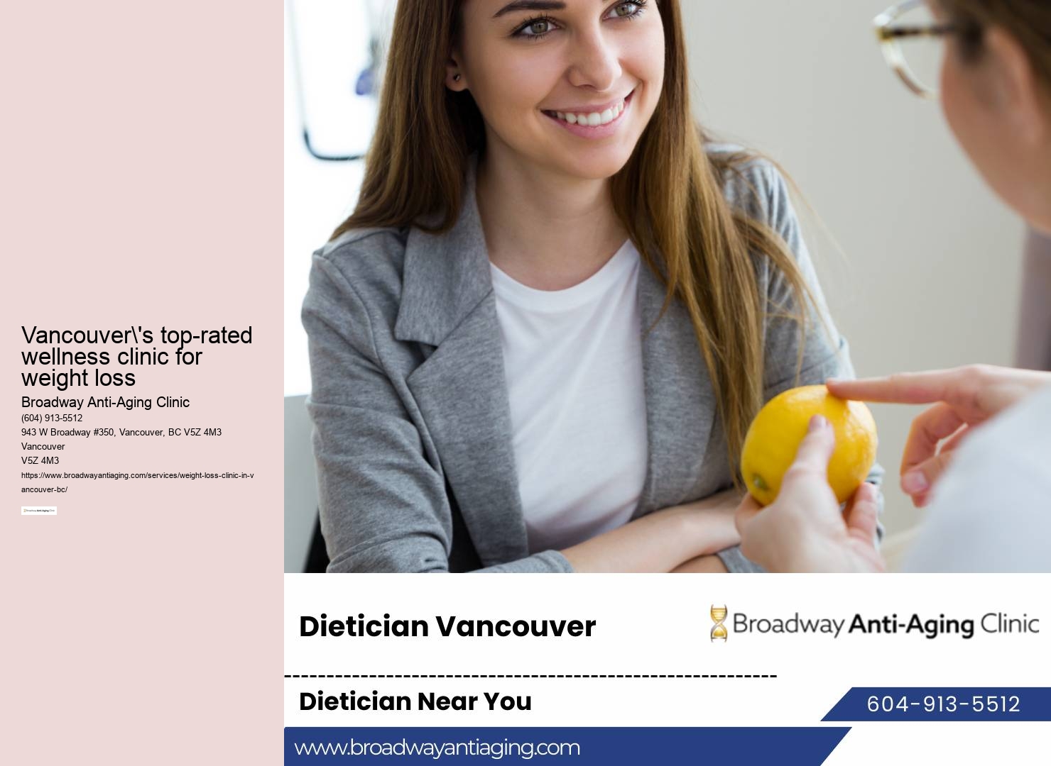 Personalized weight loss programs in Vancouver