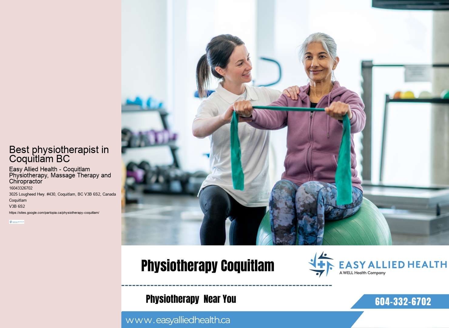 Individualized rehabilitation plans Coquitlam