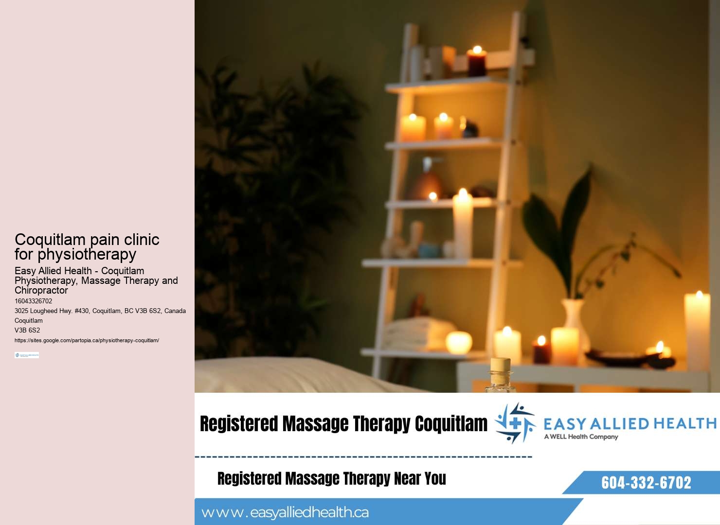 Coquitlam Physiotherapy for back pain