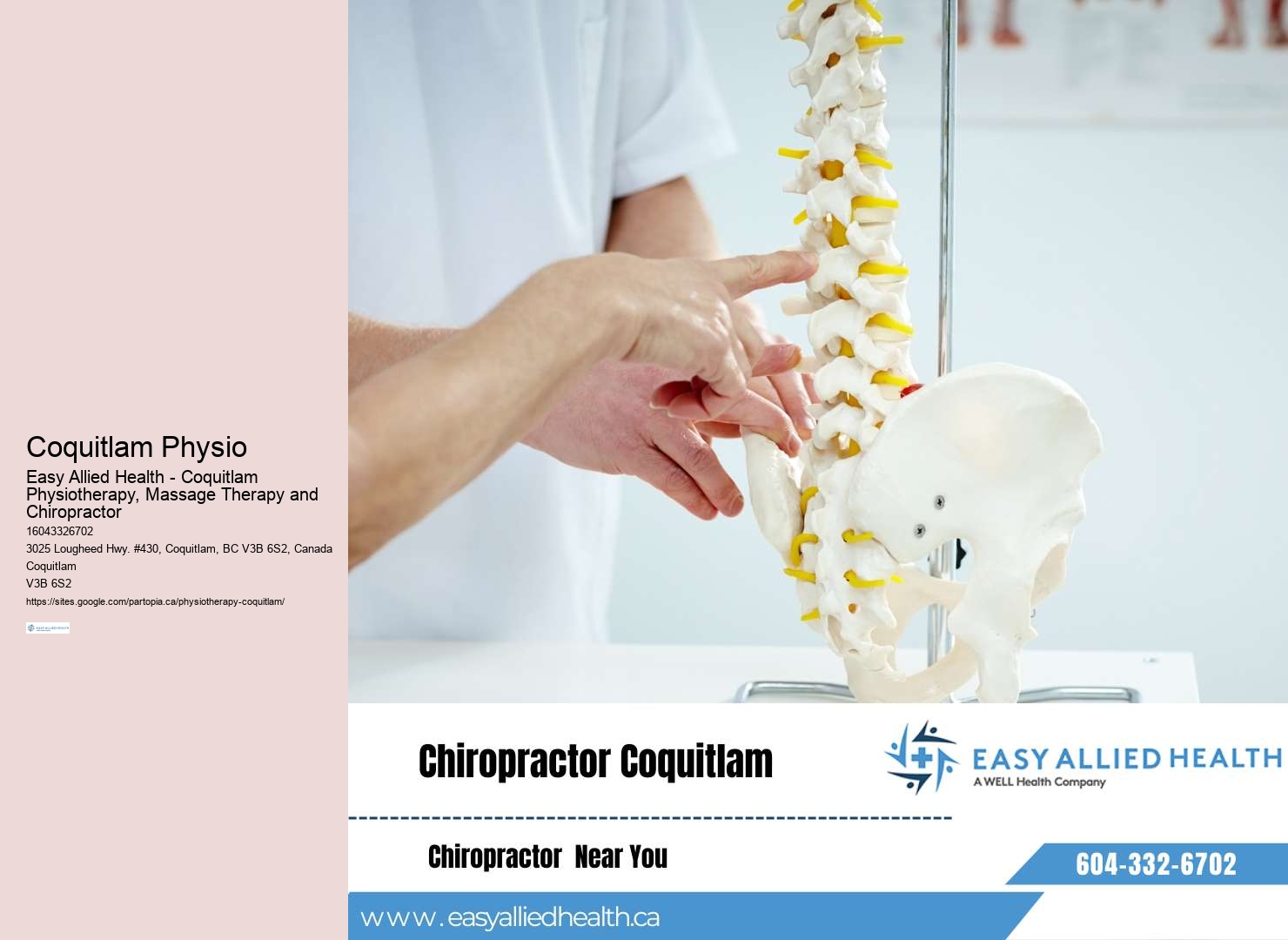 Dedicated physiotherapy clinic Coquitlam