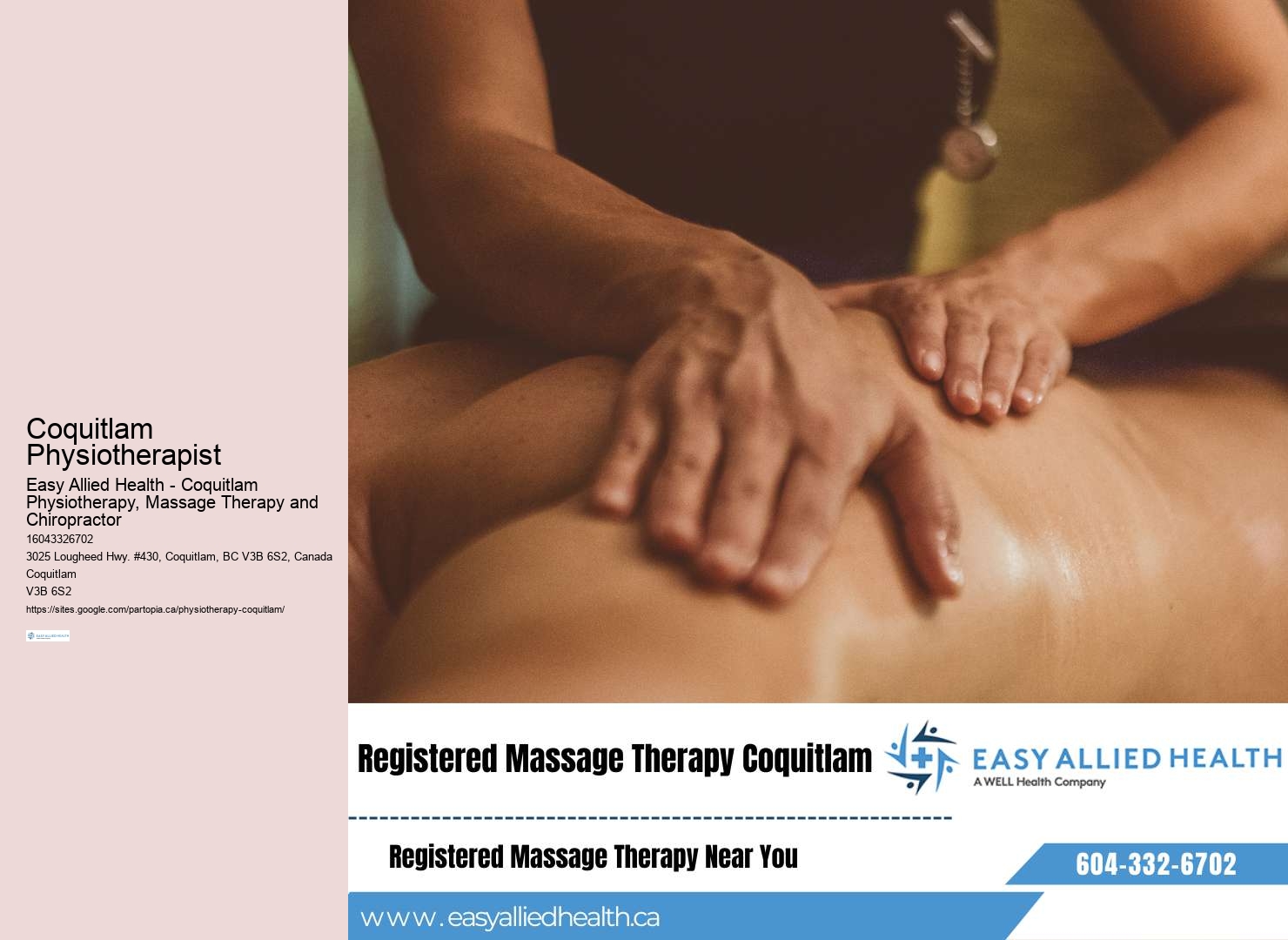 Top-rated physiotherapist in Coquitlam area