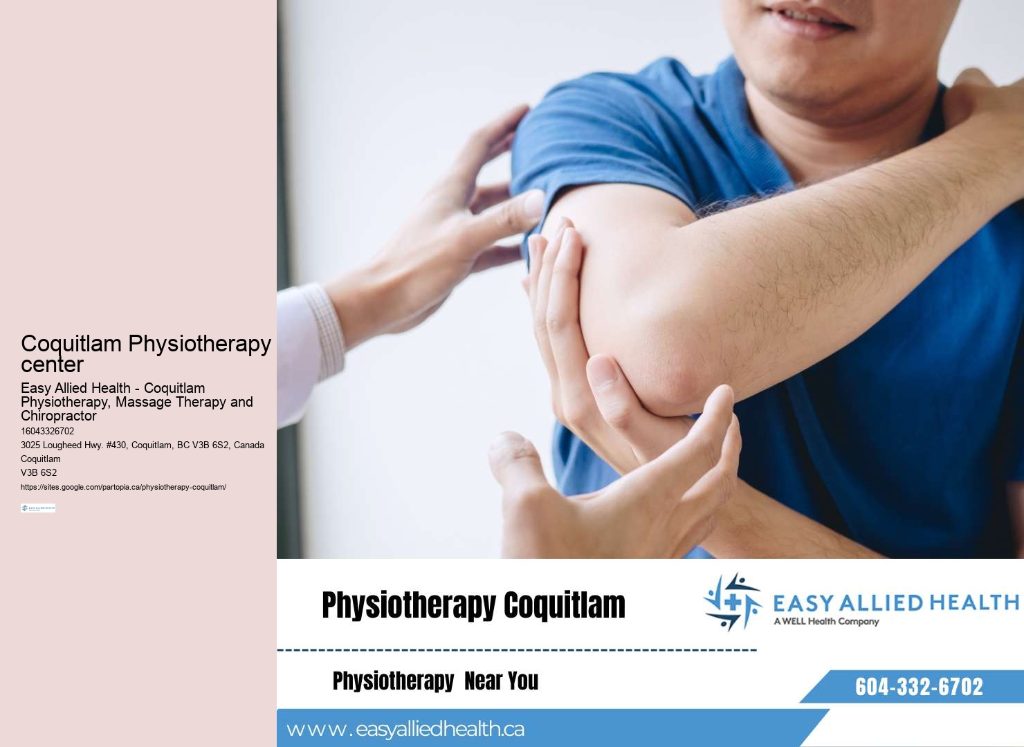 Expert physiotherapy in Coquitlam BC