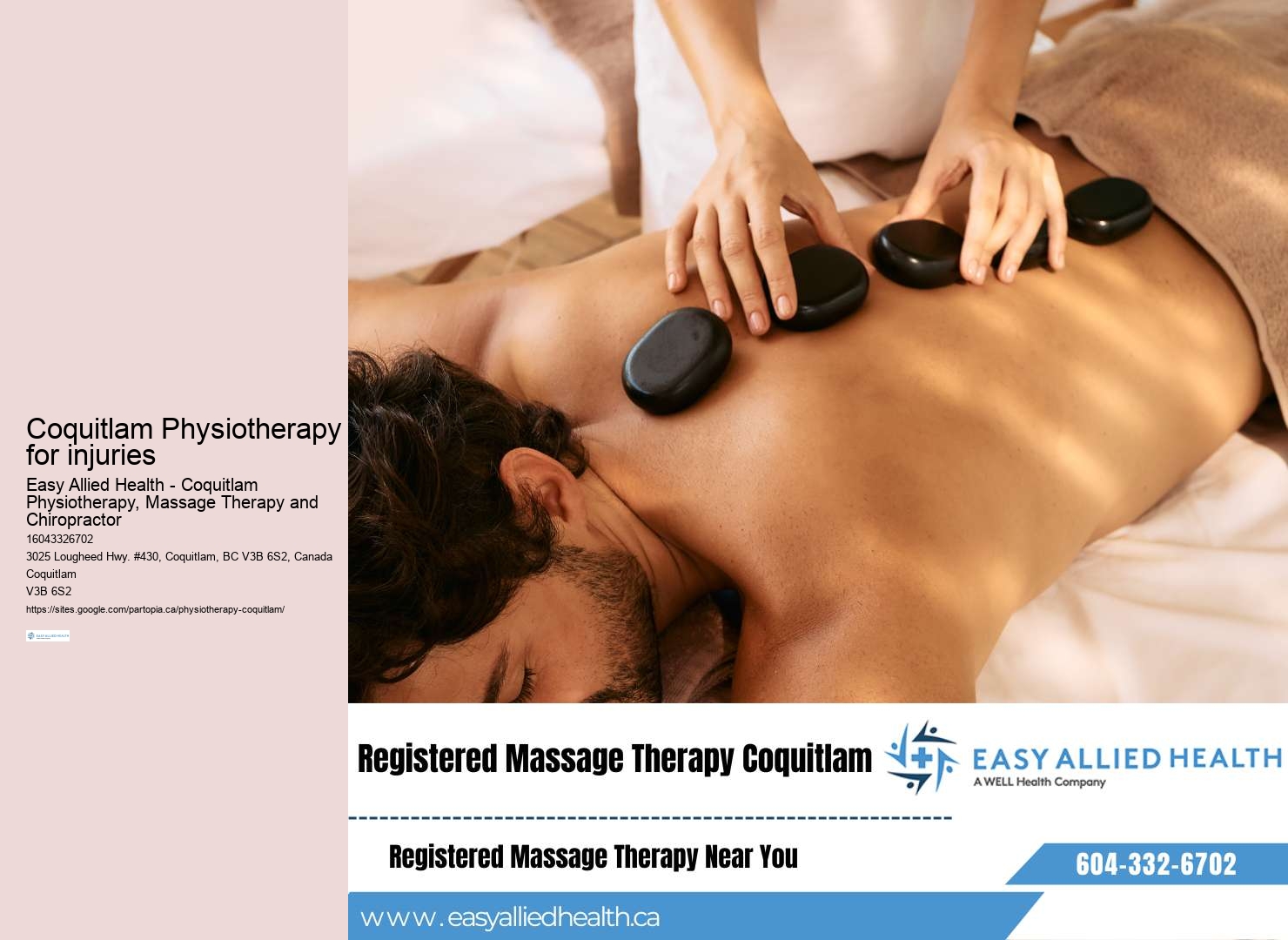 Experienced sports injury therapists Coquitlam