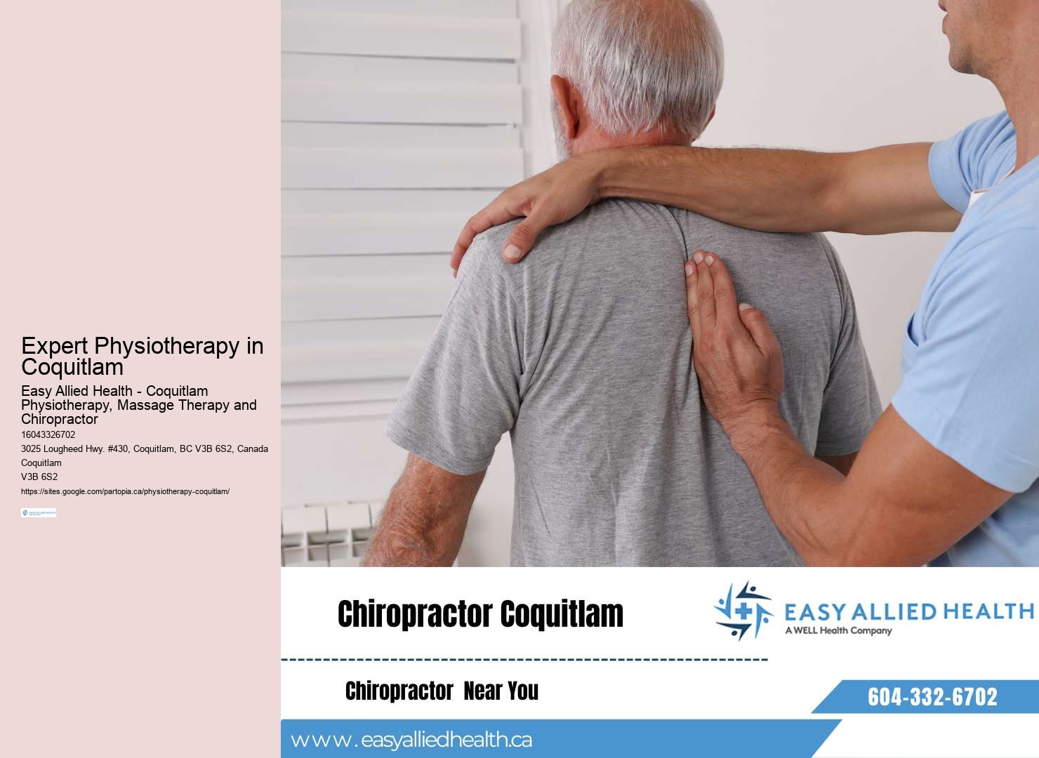 Premier physiotherapy center Coquitlam