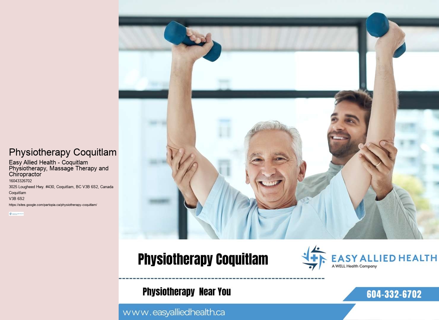 Premier personalized rehabilitation services Coquitlam