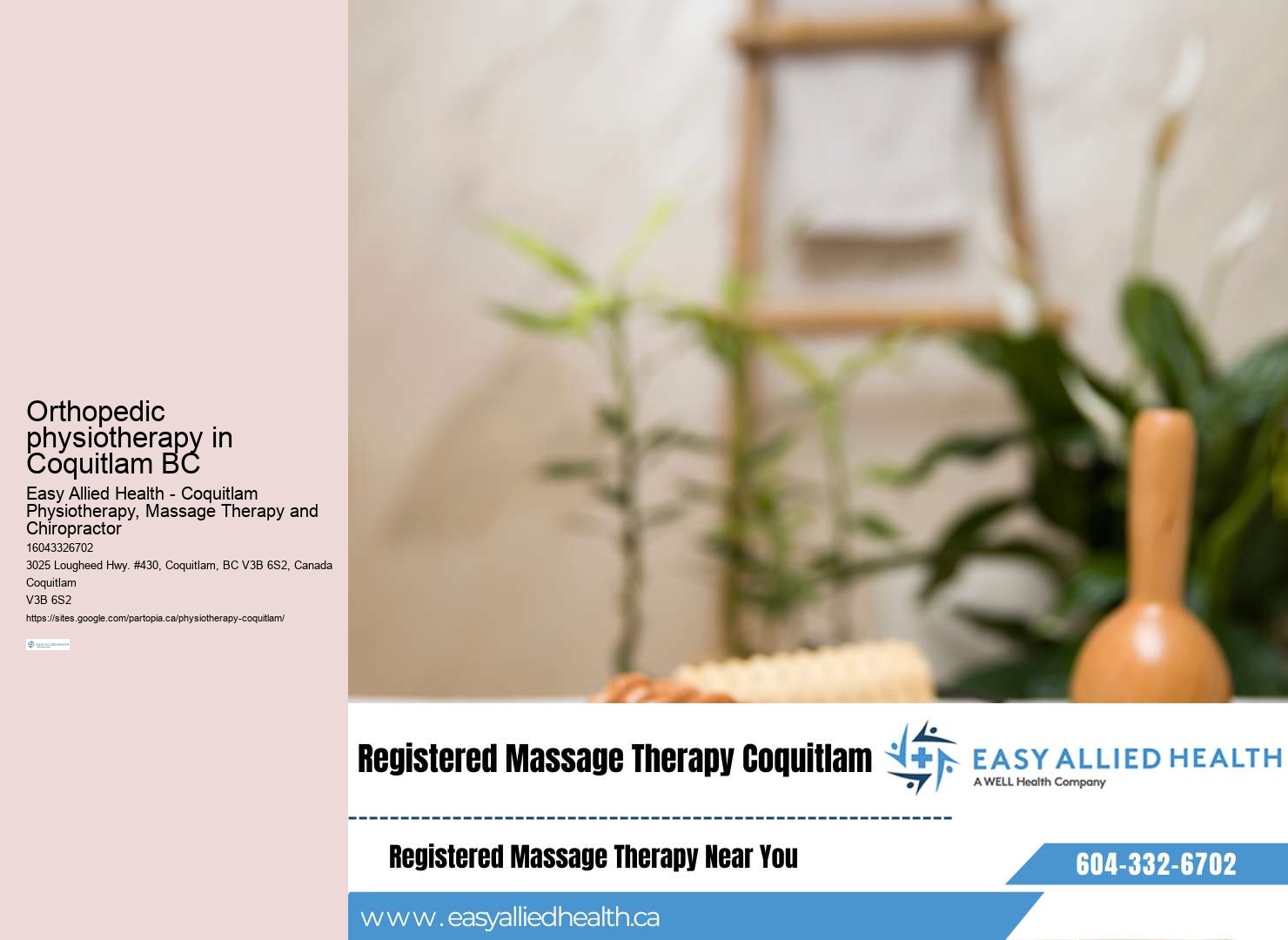 Physiotherapist near me in Coquitlam