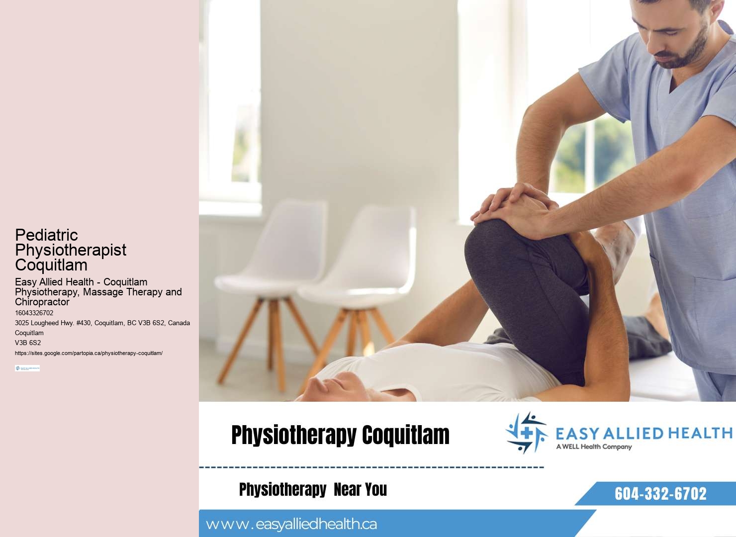 Shoulder pain physiotherapy in Coquitlam