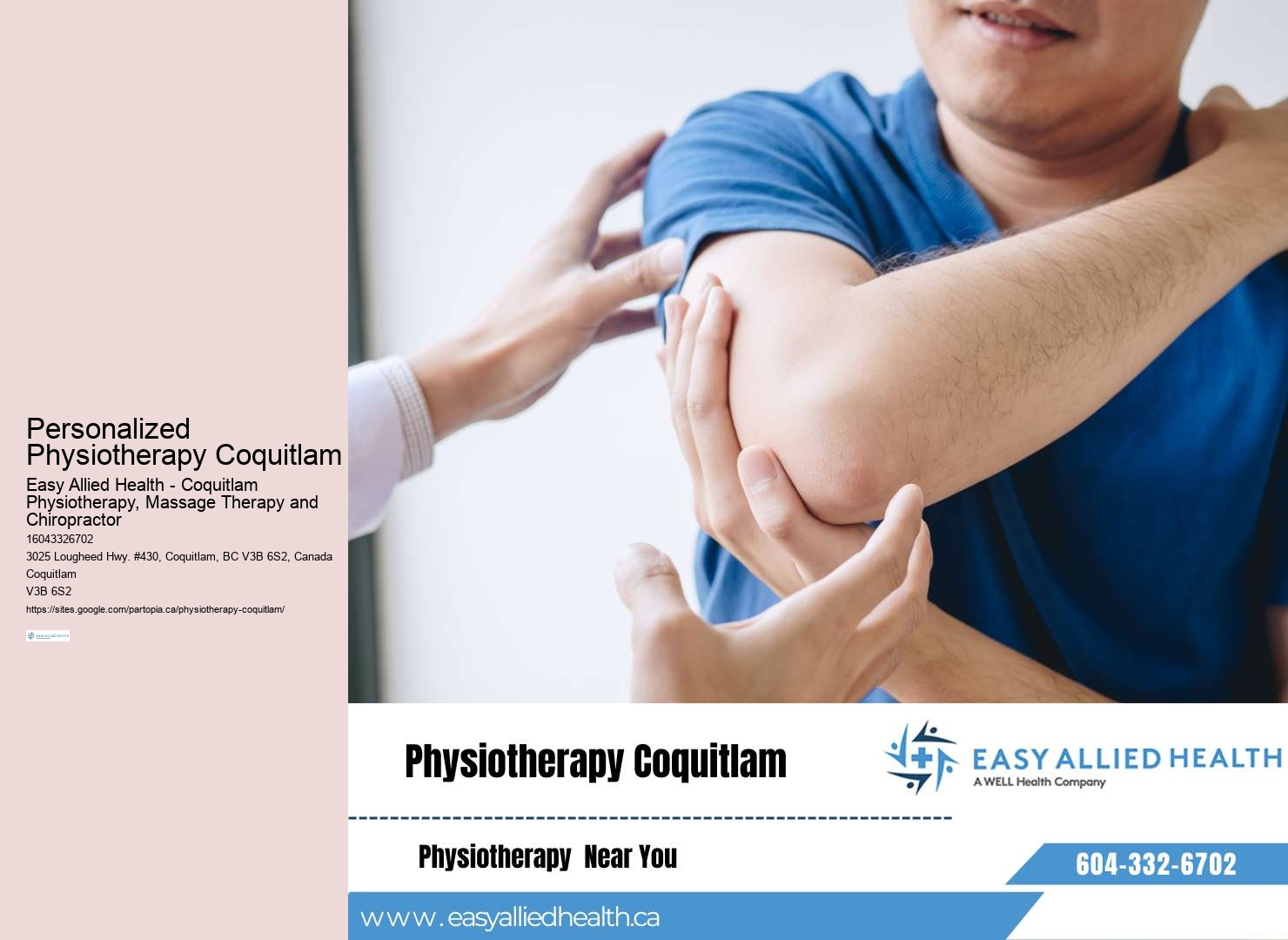 Expert physiotherapy care in Coquitlam BC