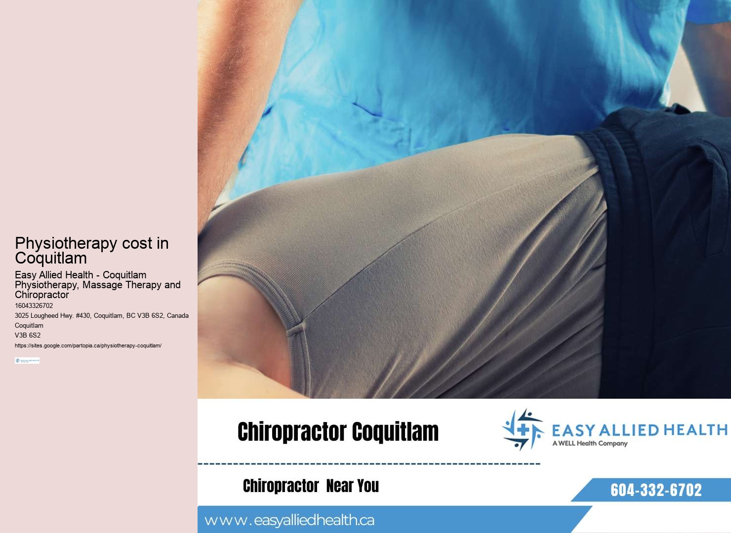 Trusted Coquitlam physiotherapy office