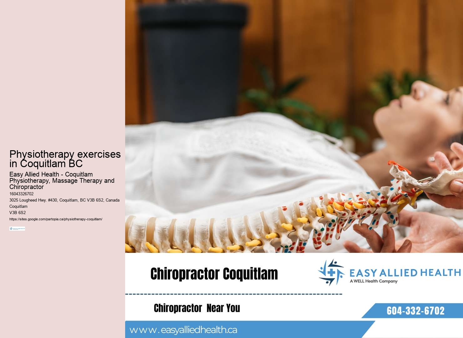 Leading physiotherapy specialists in Coquitlam