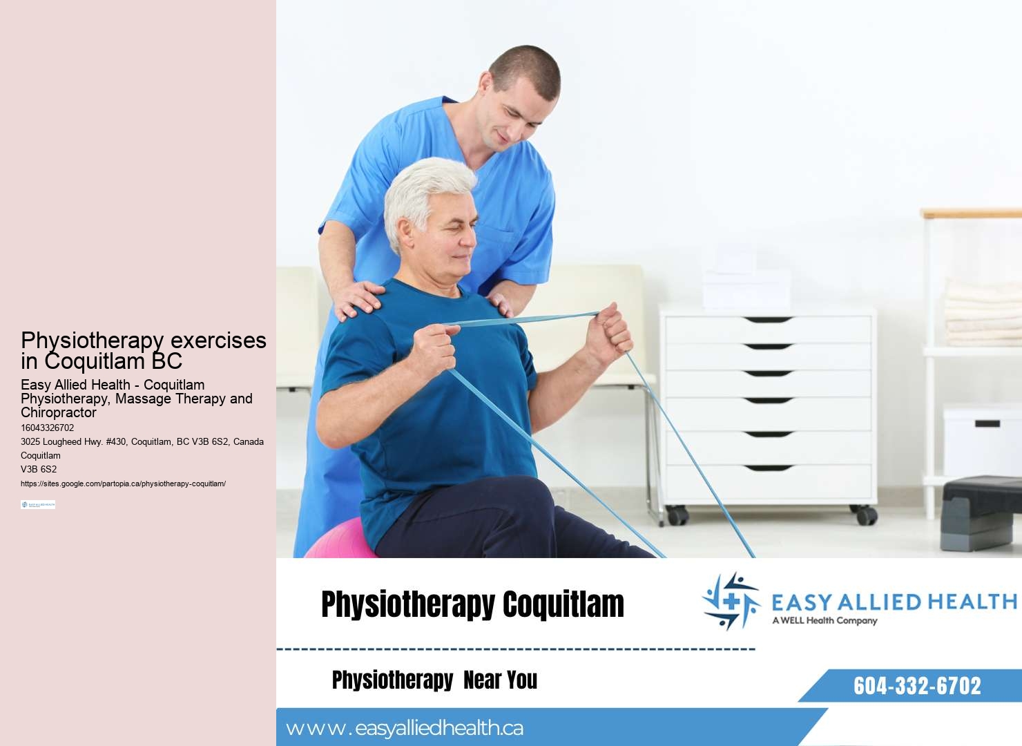 Coquitlam Physiotherapy for muscle imbalances