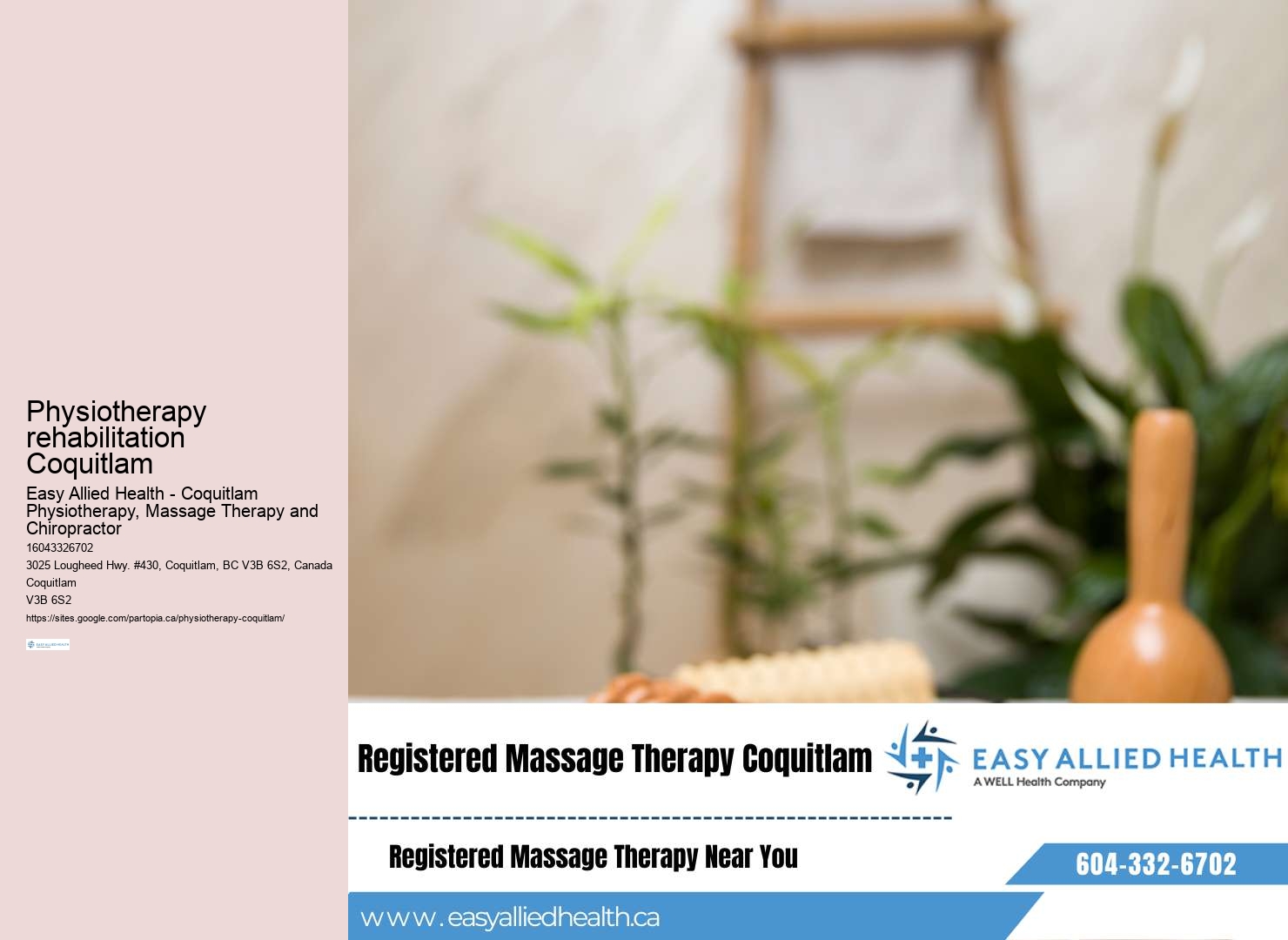 Expert Coquitlam physiotherapist