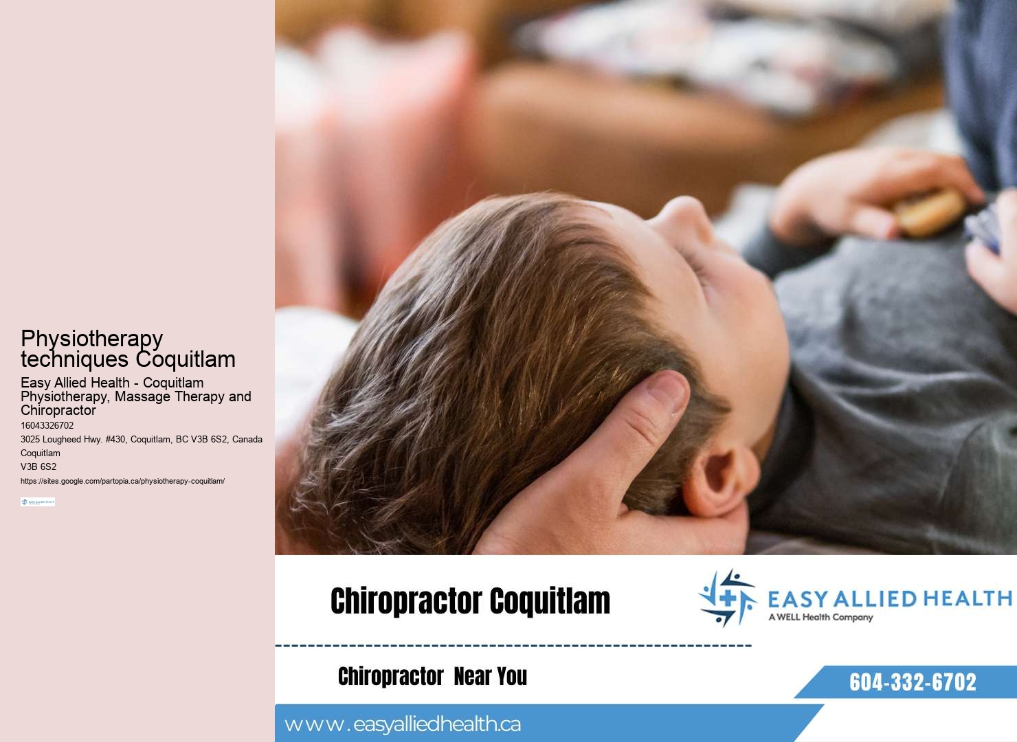 Personalized physiotherapy treatment in Coquitlam
