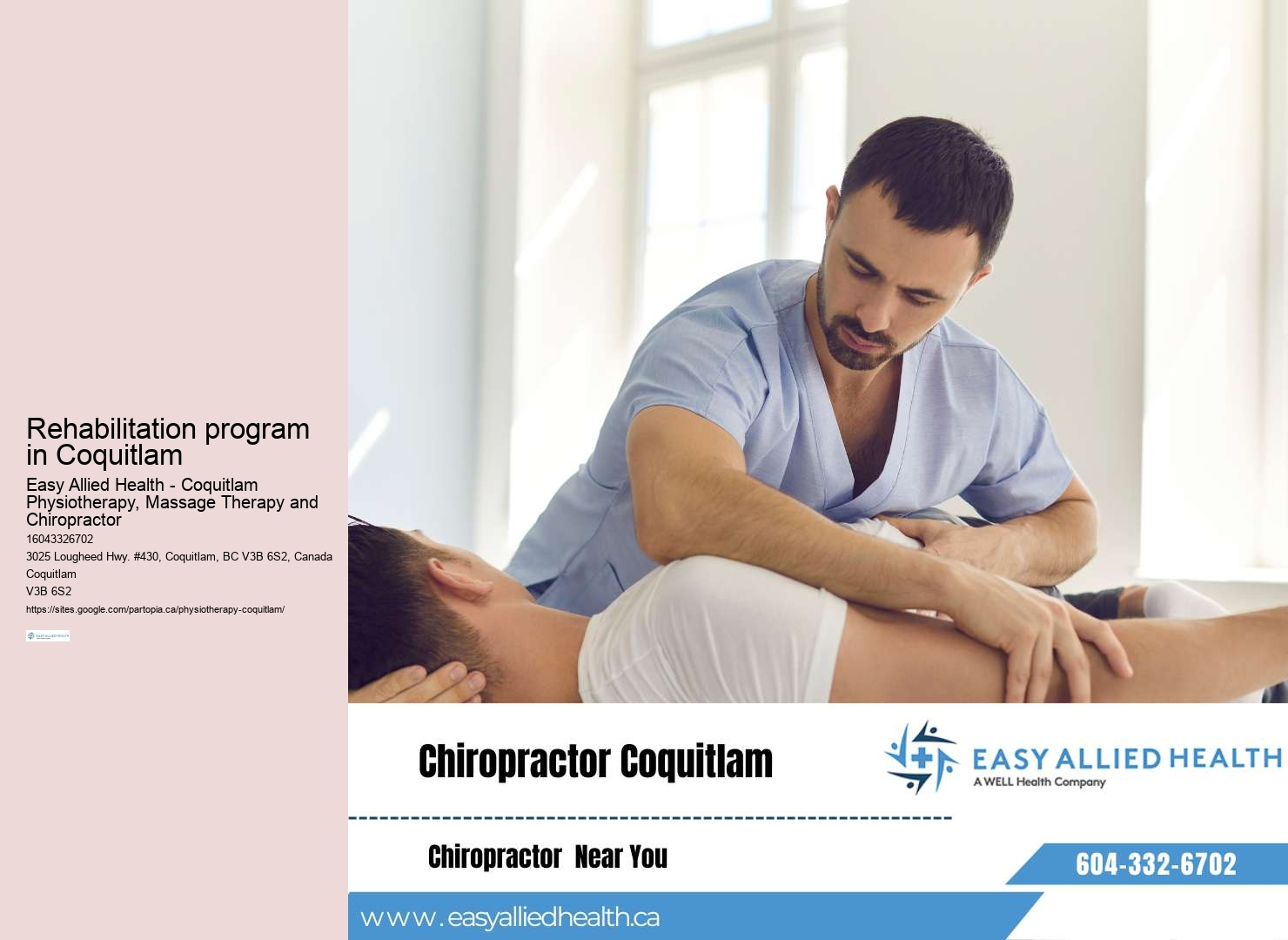 Physiotherapy clinics Coquitlam