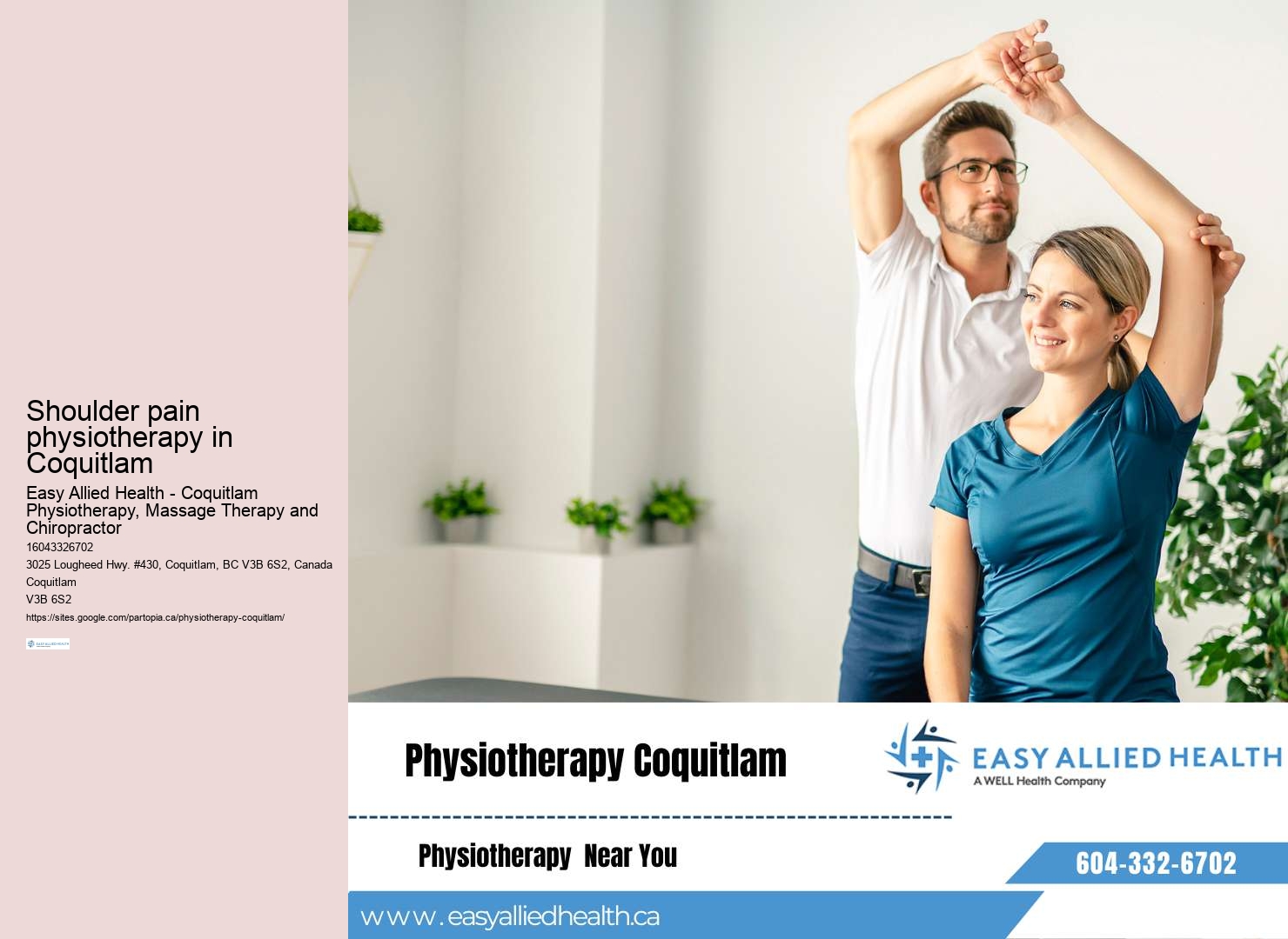 Coquitlam Physiotherapy Assessment
