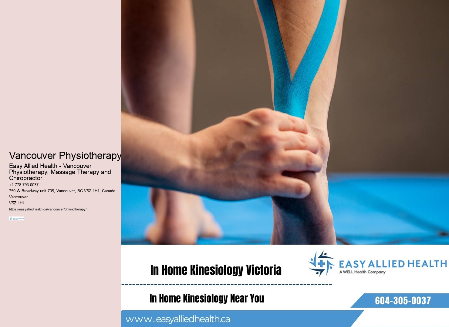 Vancouver physiotherapy for balance improvement