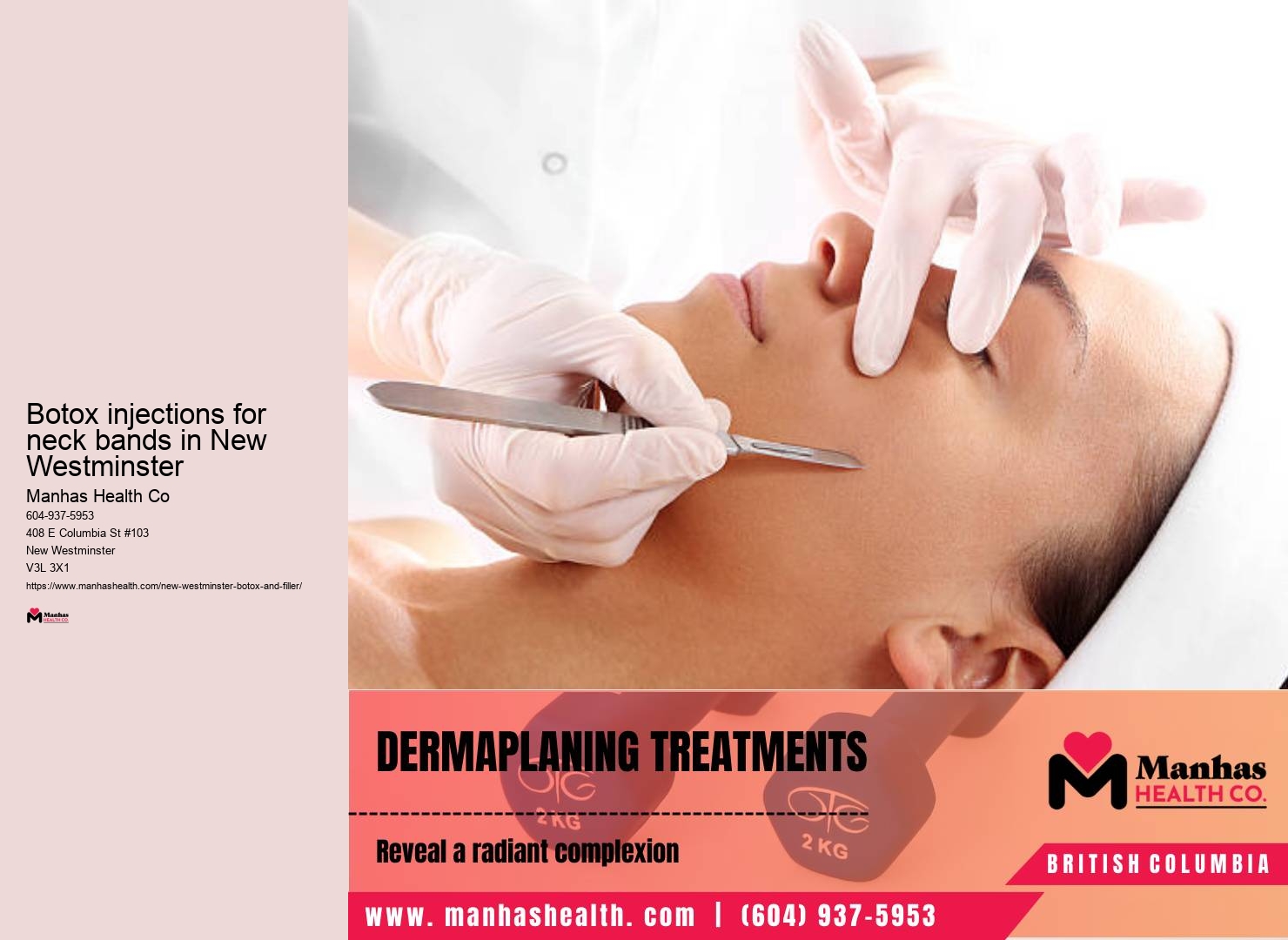 Non-surgical facial treatments in New Westminster