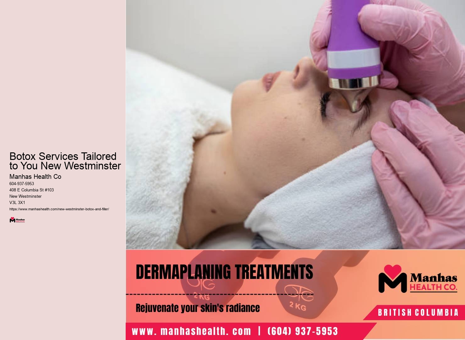 Botox treatments for facial rejuvenation in New Westminster