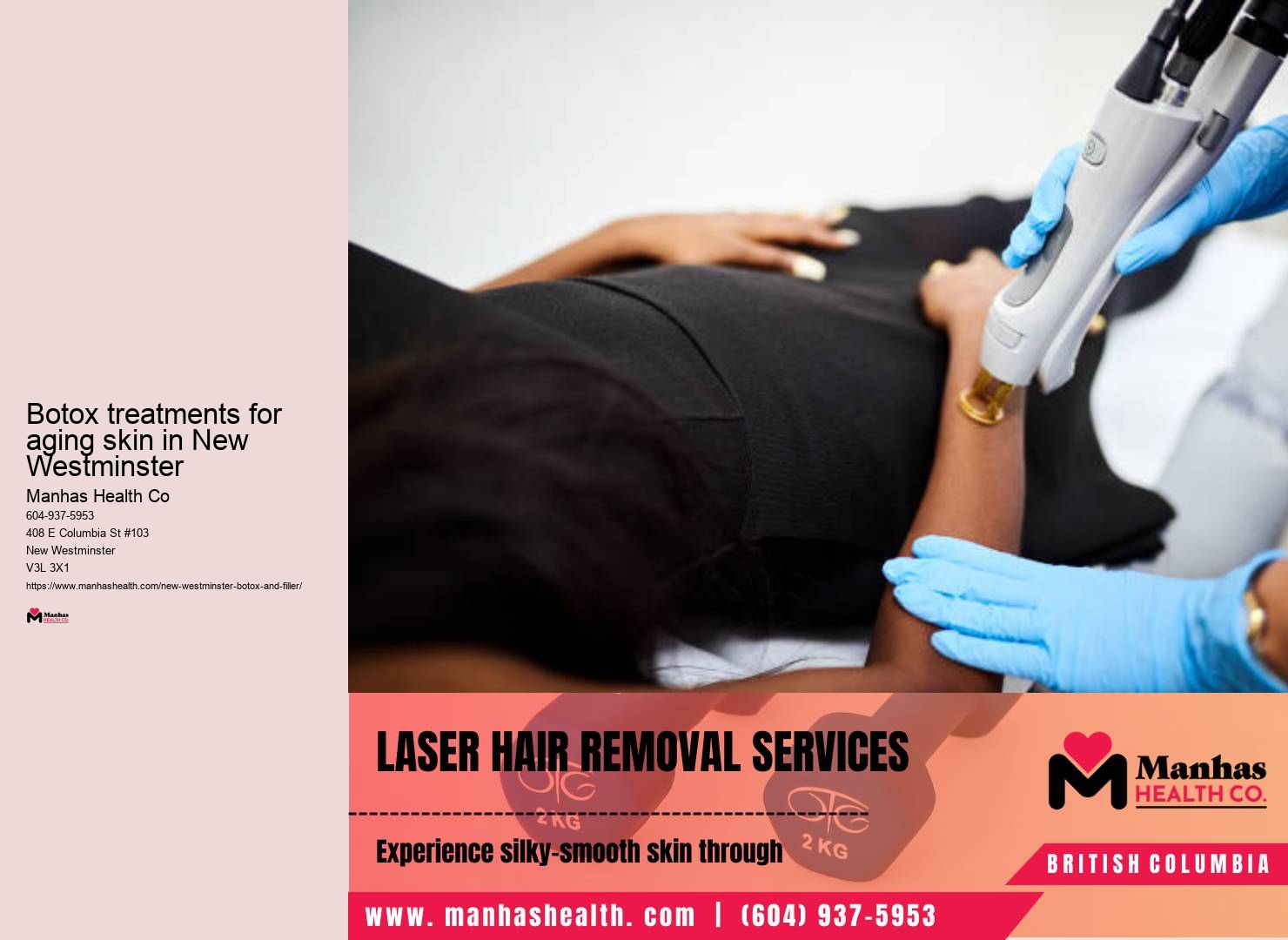 Reduce wrinkles with Botox in New Westminster