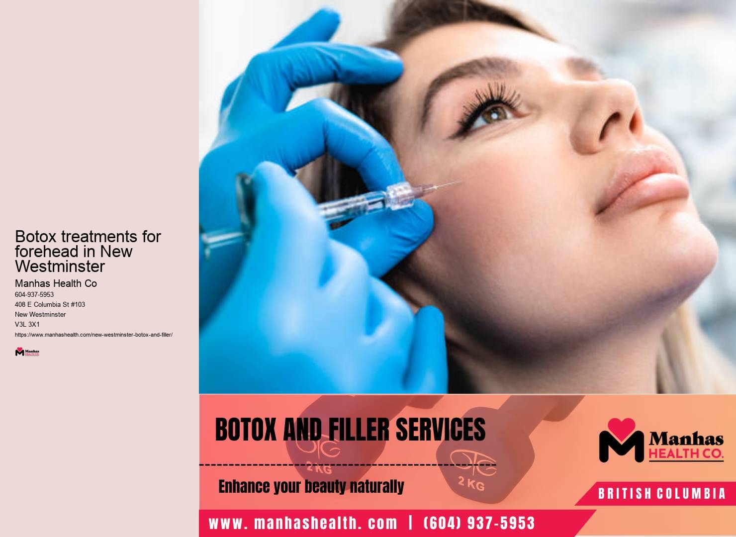 Facial injections in New Westminster