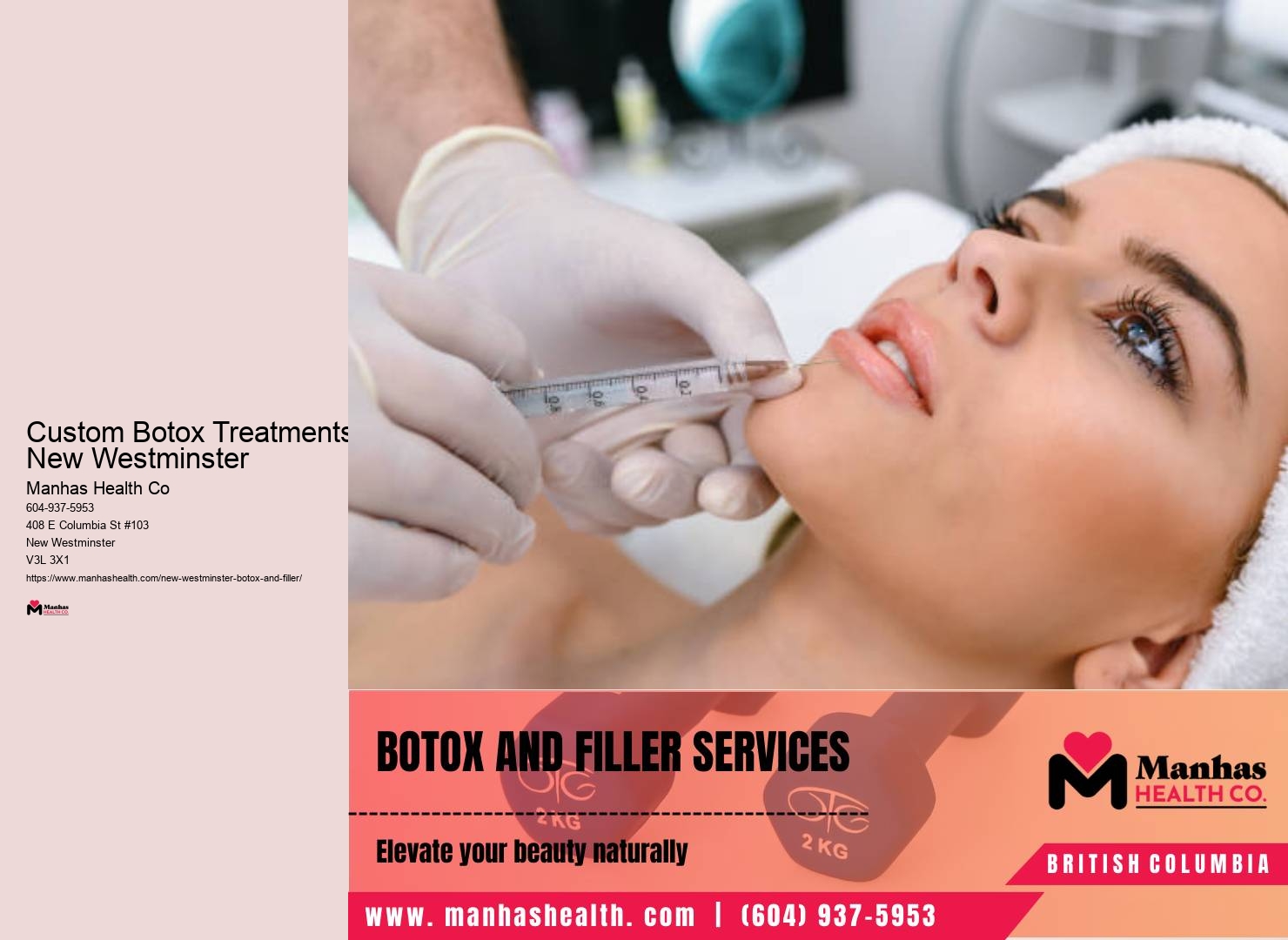 Botox cosmetic services in New Westminster