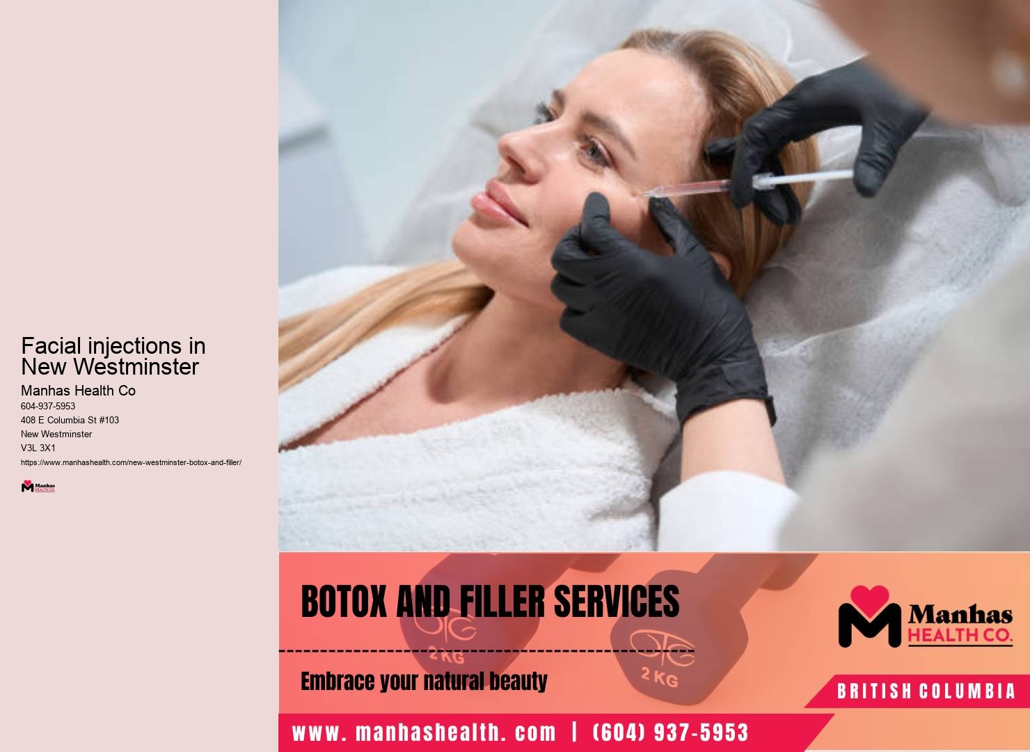 Cosmetic injectables in New Westminster