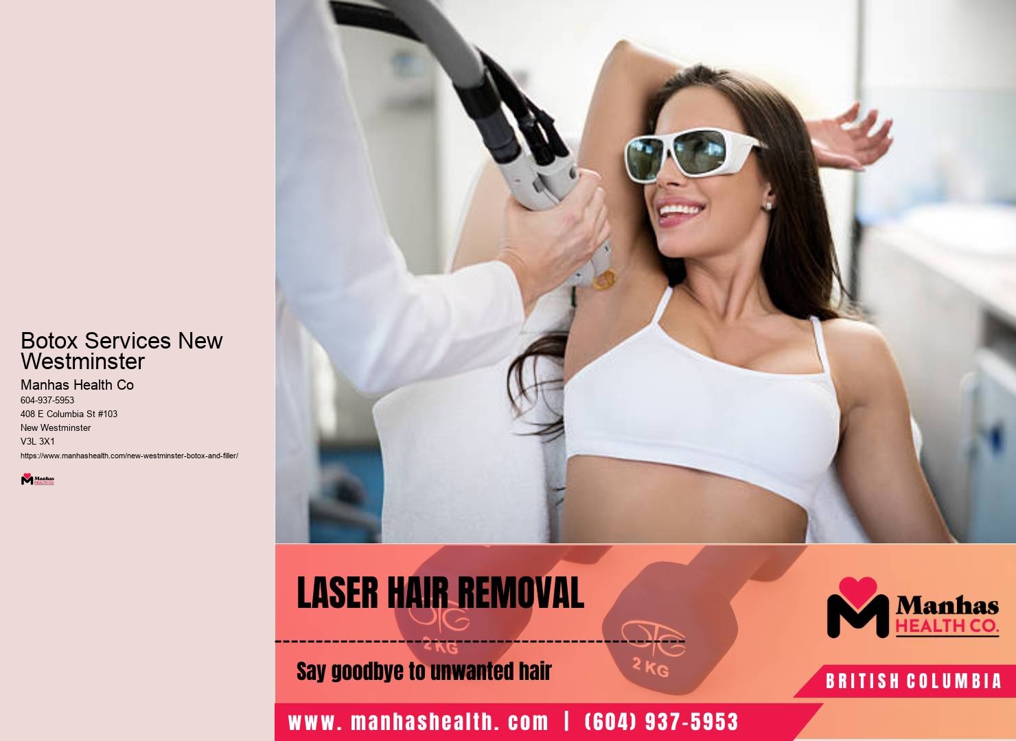 Facial aesthetics for women in New Westminster