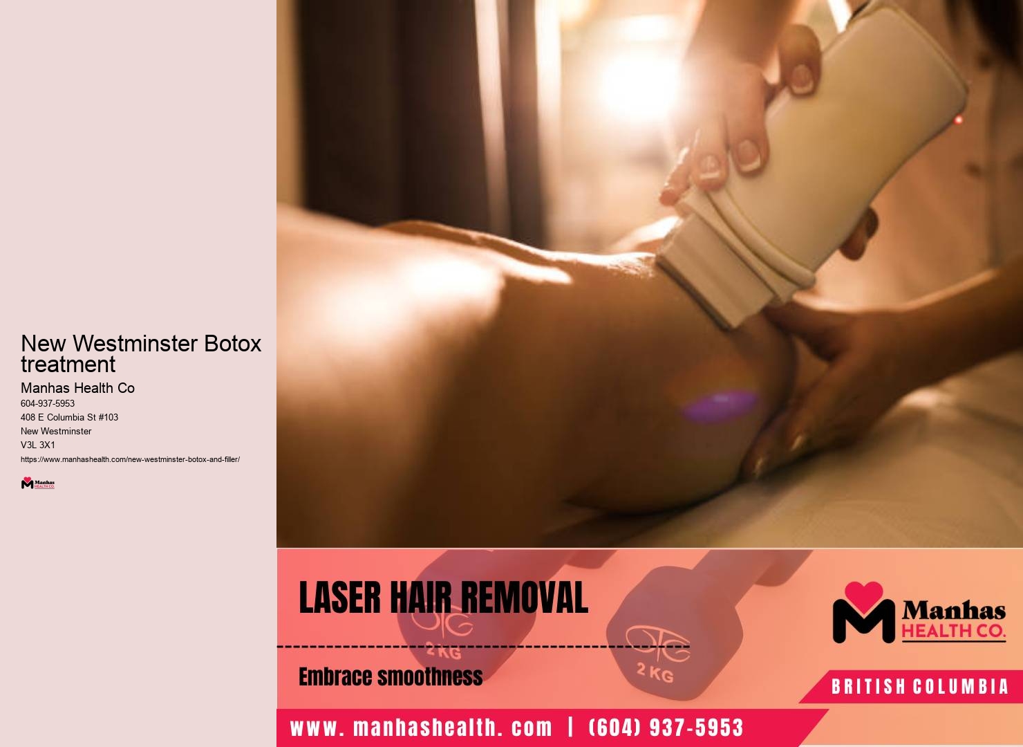 Smooth out facial wrinkles in New Westminster