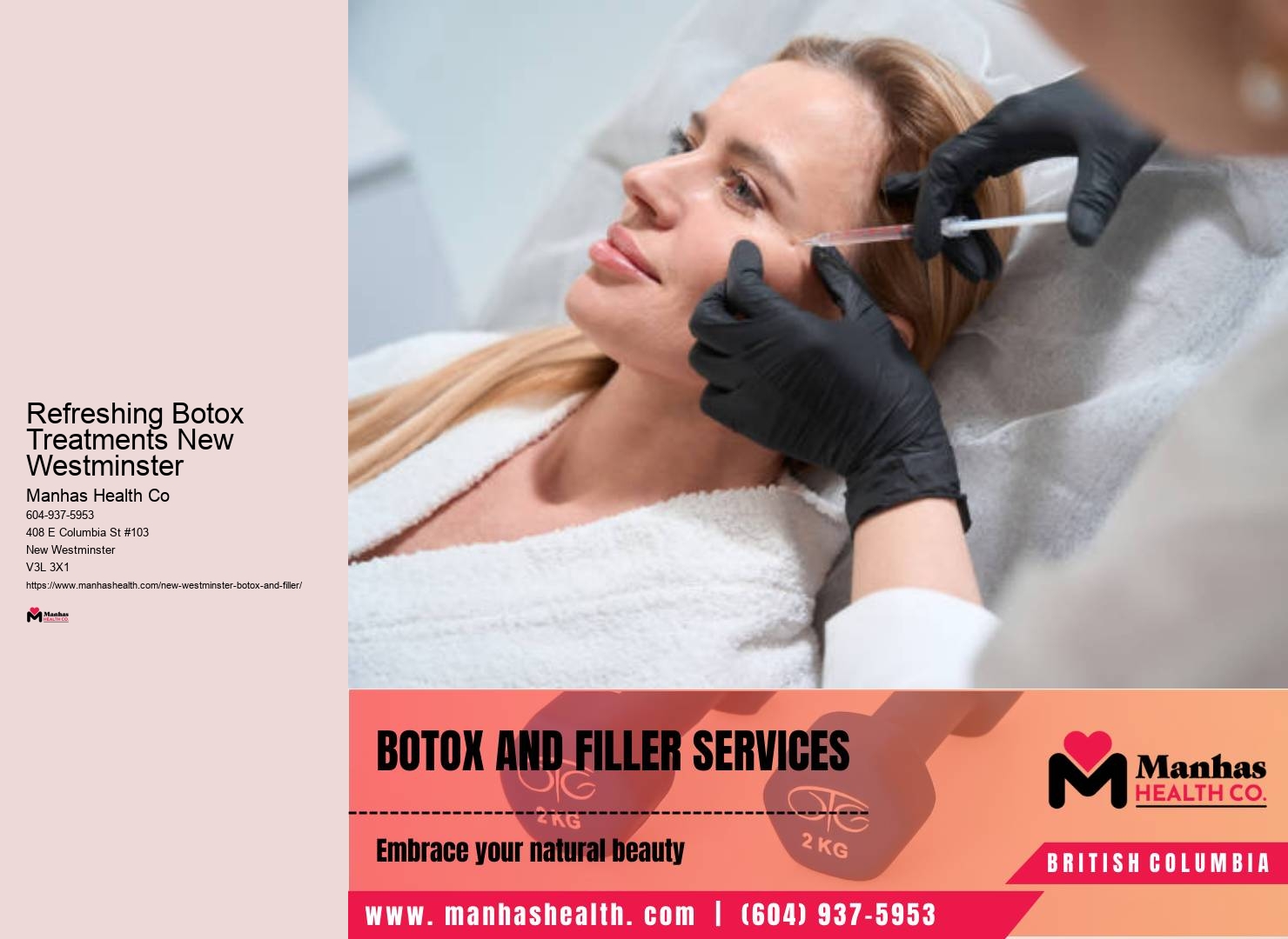 Botox injections in New Westminster