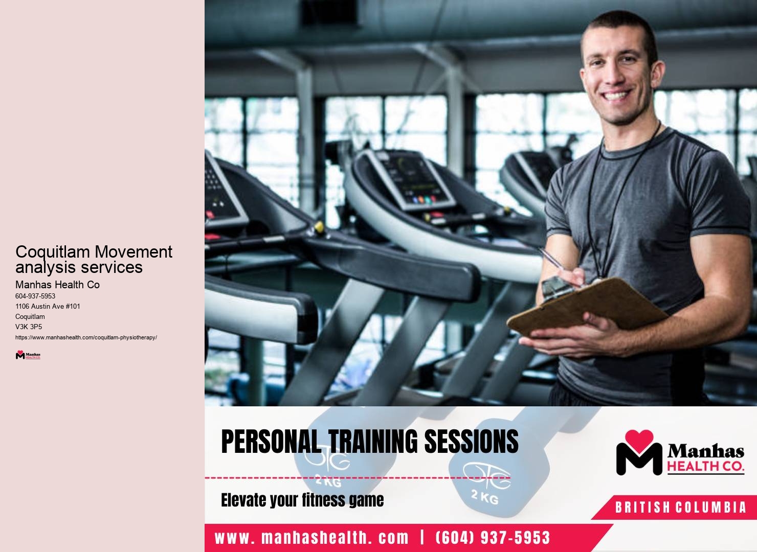 Personalized injury-specific exercises in Coquitlam