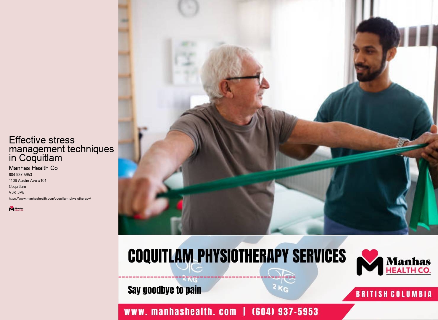 Effective stress management techniques in Coquitlam