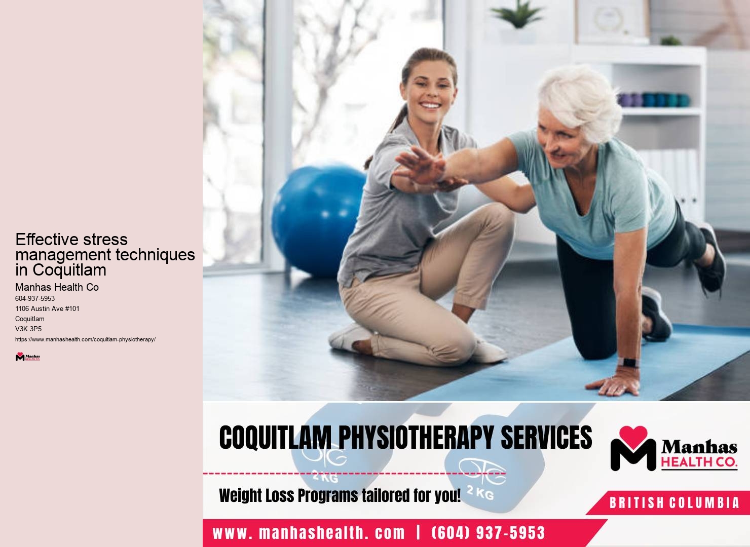Comprehensive balance training programs in Coquitlam