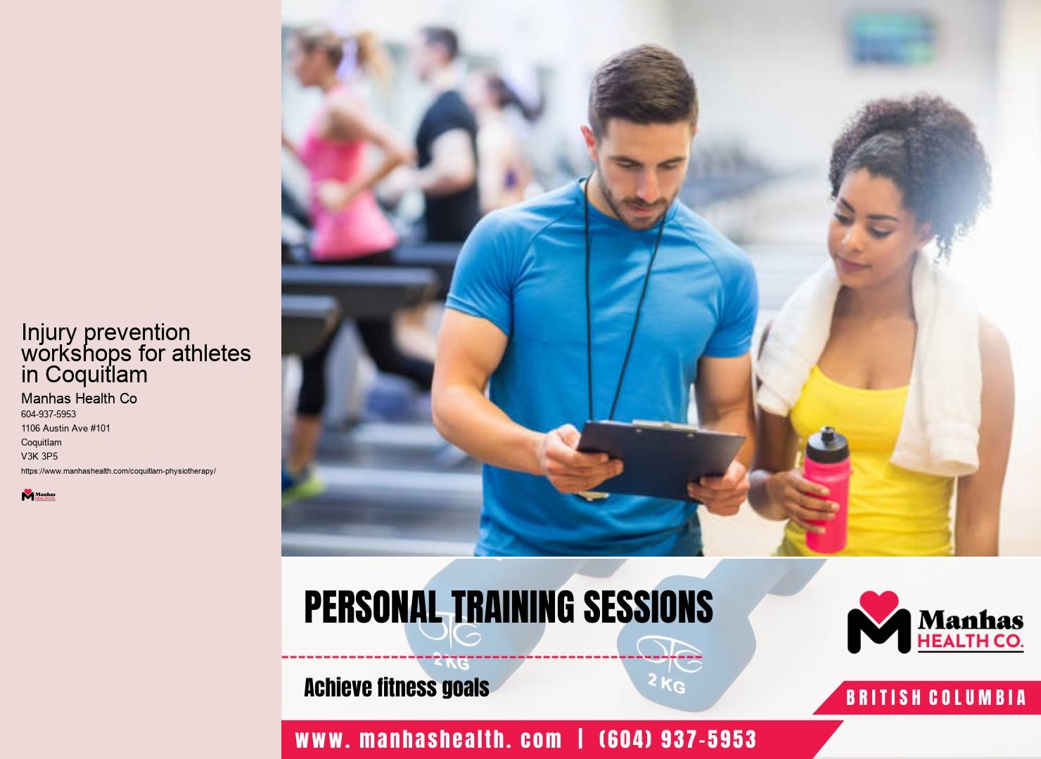 Tailored exercise rehabilitation plans in Coquitlam BC