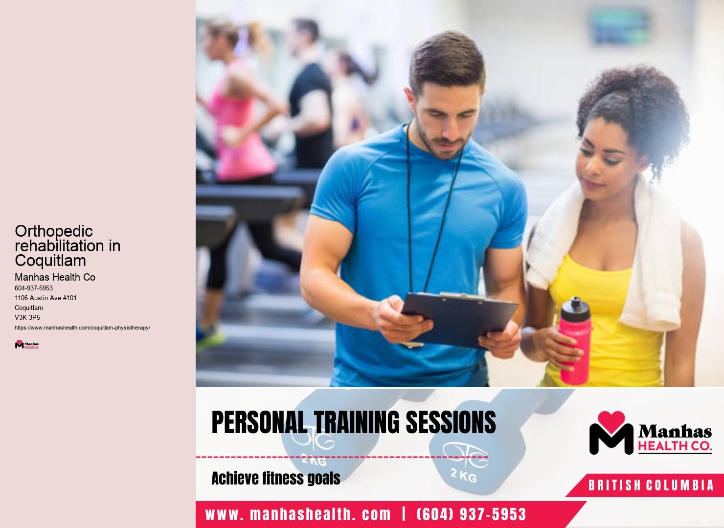 Corrective exercises tailored to you in Coquitlam