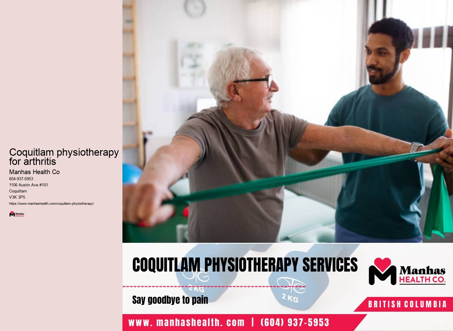 Coquitlam physiotherapy for arthritis