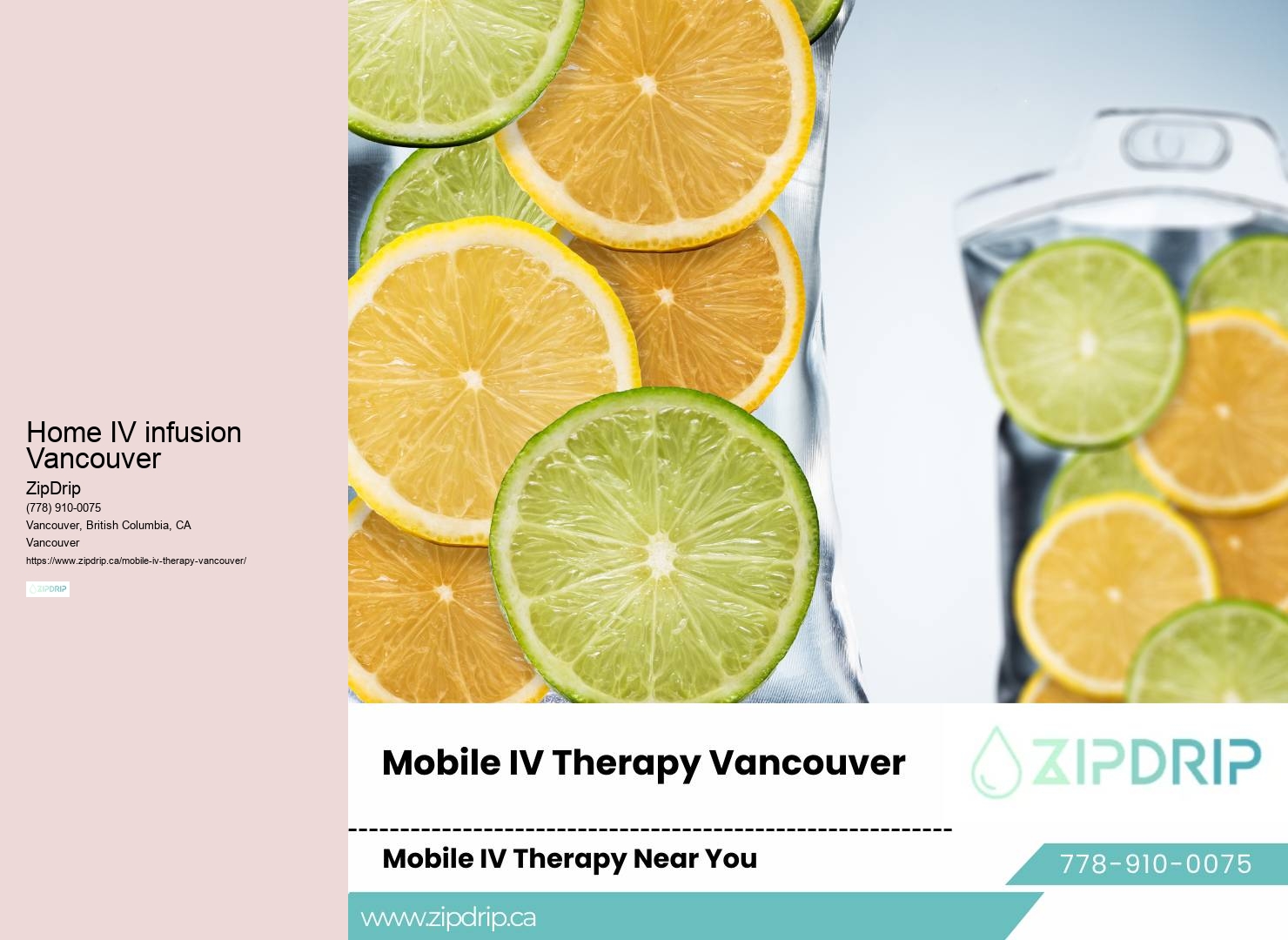 IV rehydration at home Home IV infusion Vancouver