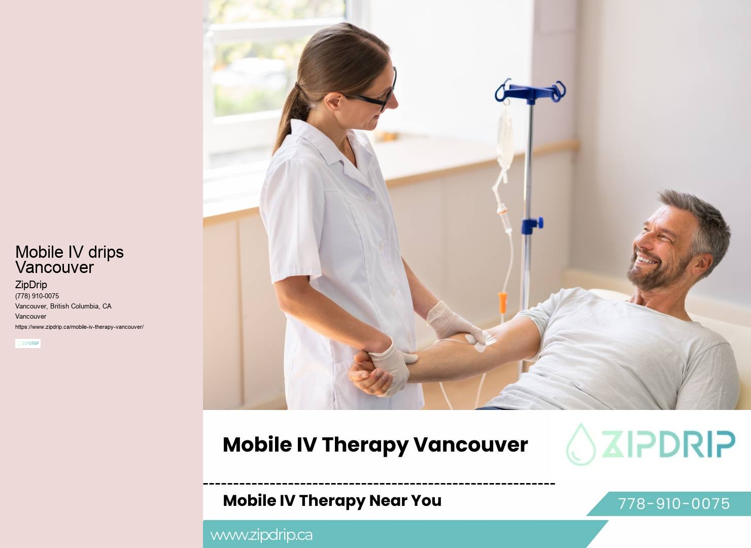 On-call IV hydration Mobile IV drips Vancouver