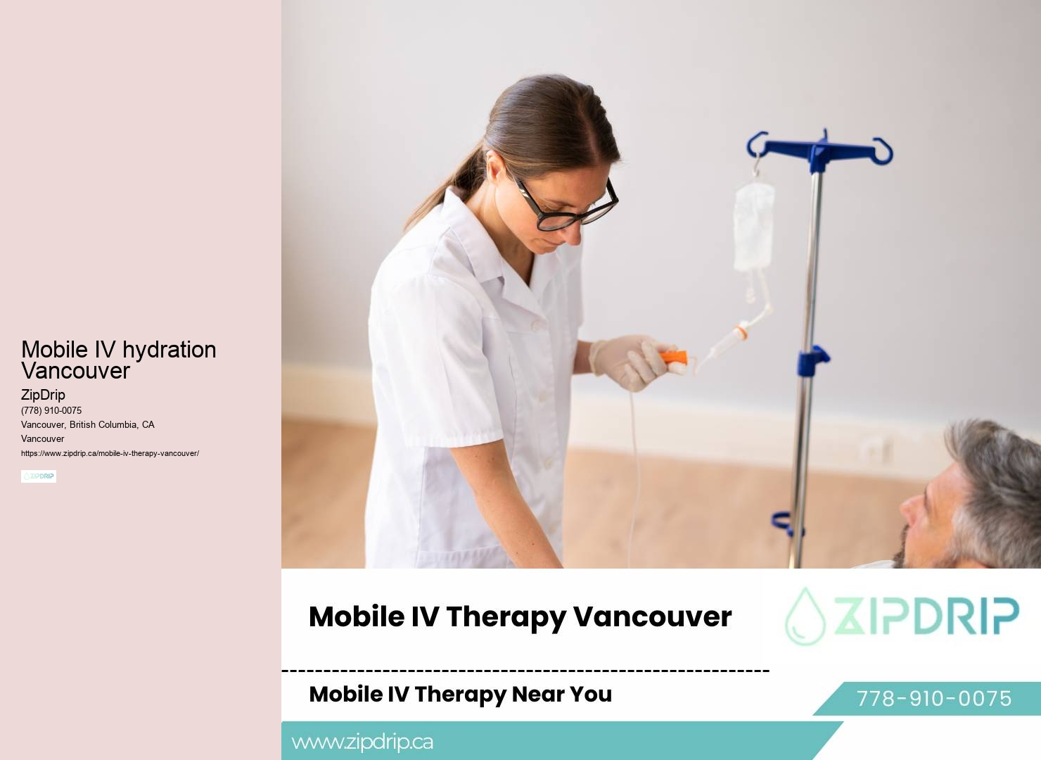 Mobile IV hydration Vancouver mobile IV hydration drip