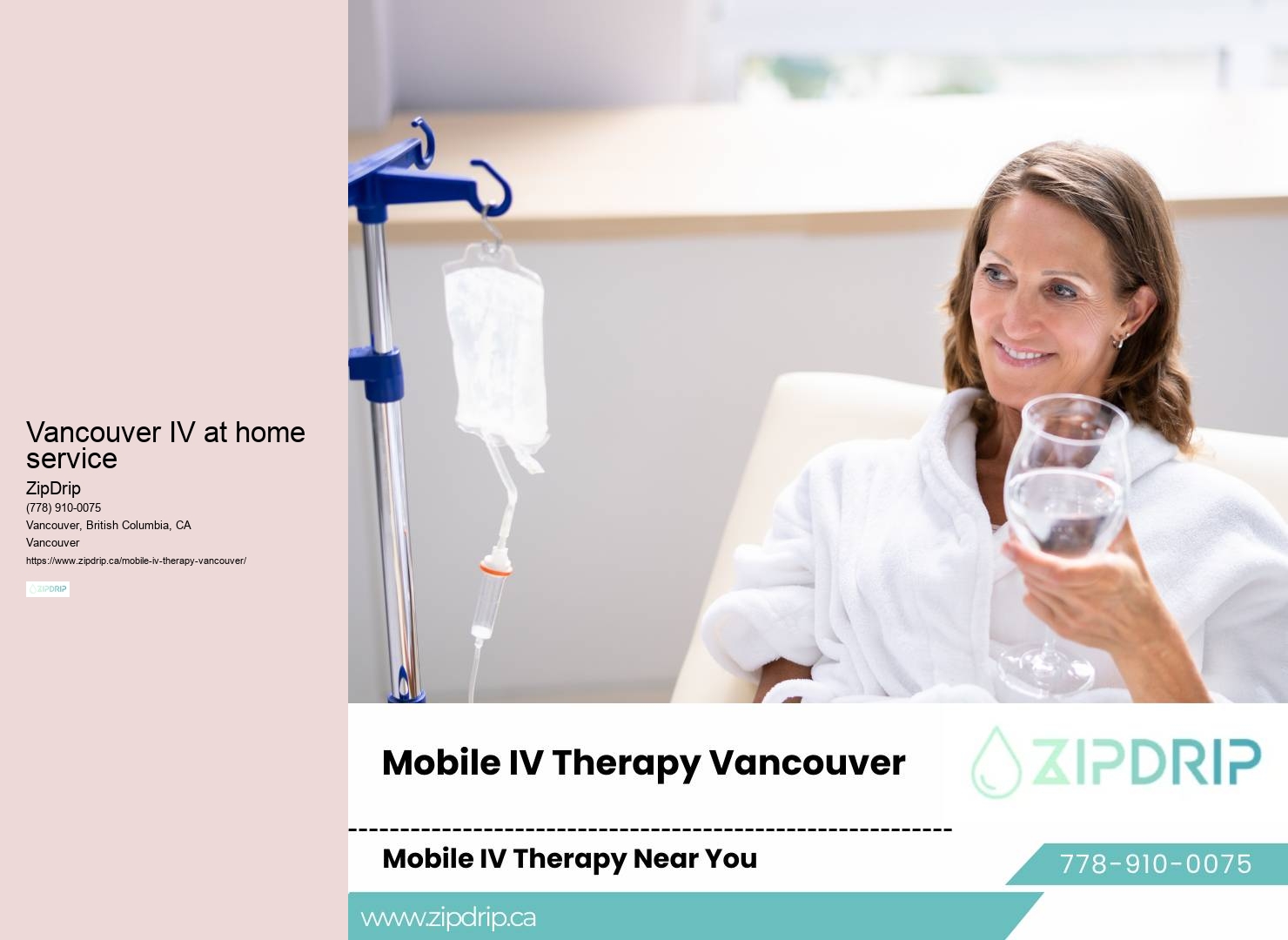 IV therapy house service Vancouver IV at home service