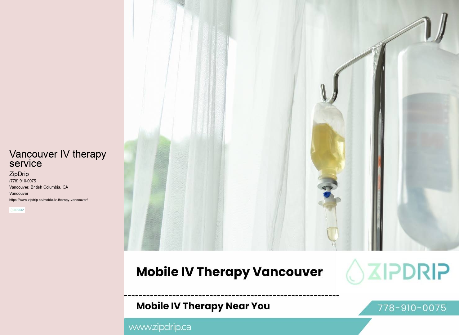 Vancouver IV therapy service mobile IV rehydration