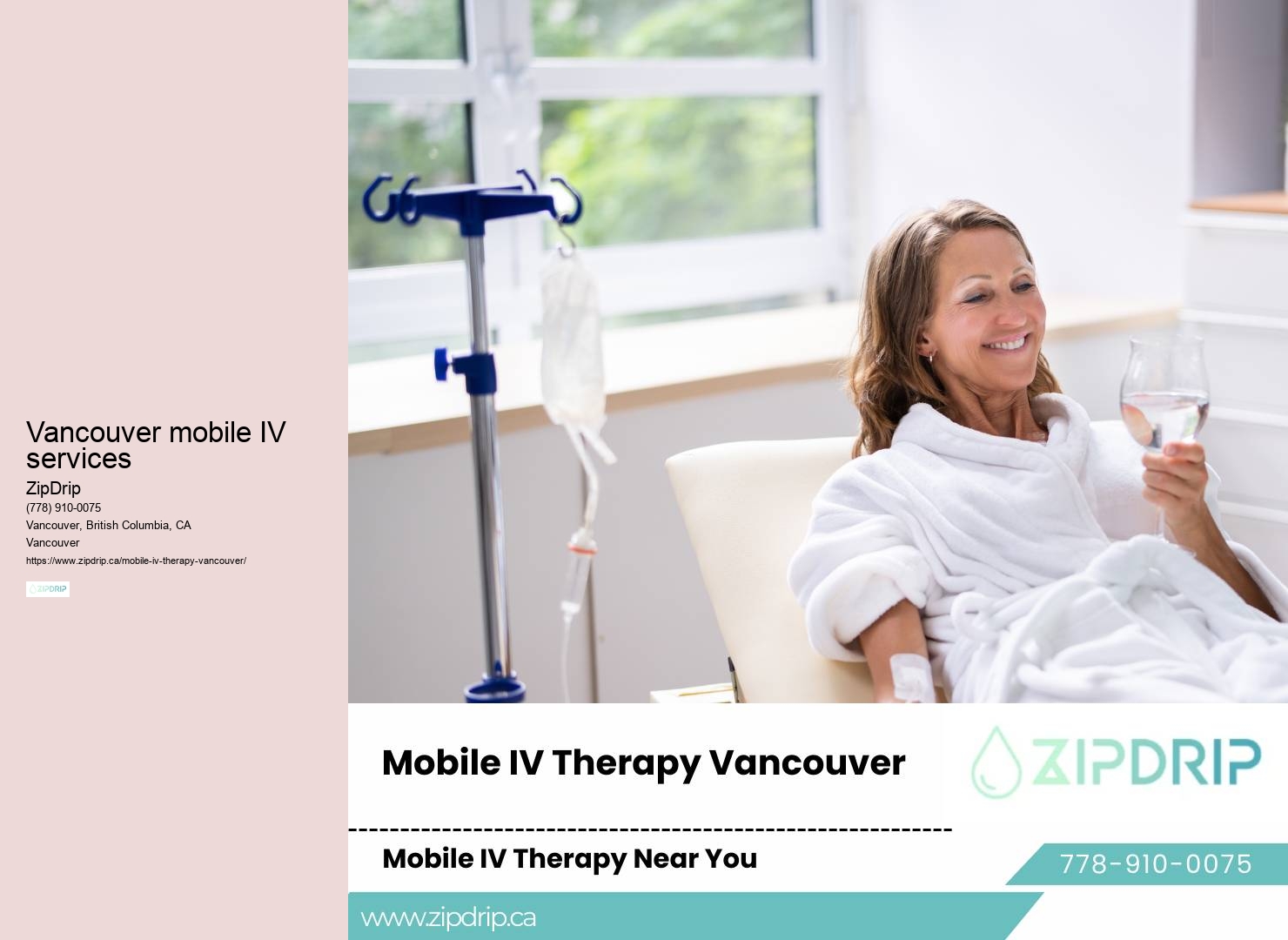 Boost immunity with IV Vancouver mobile IV services