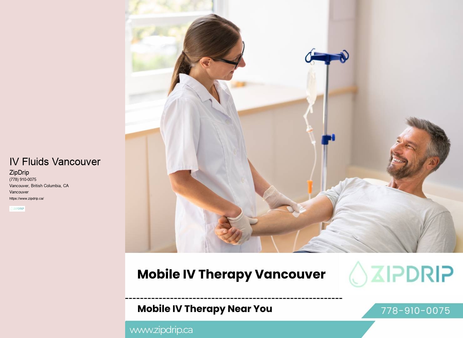 IV Therapy for Health and Wellness Vancouver