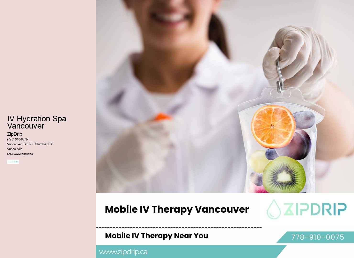 IV Therapy for Energy Vancouver