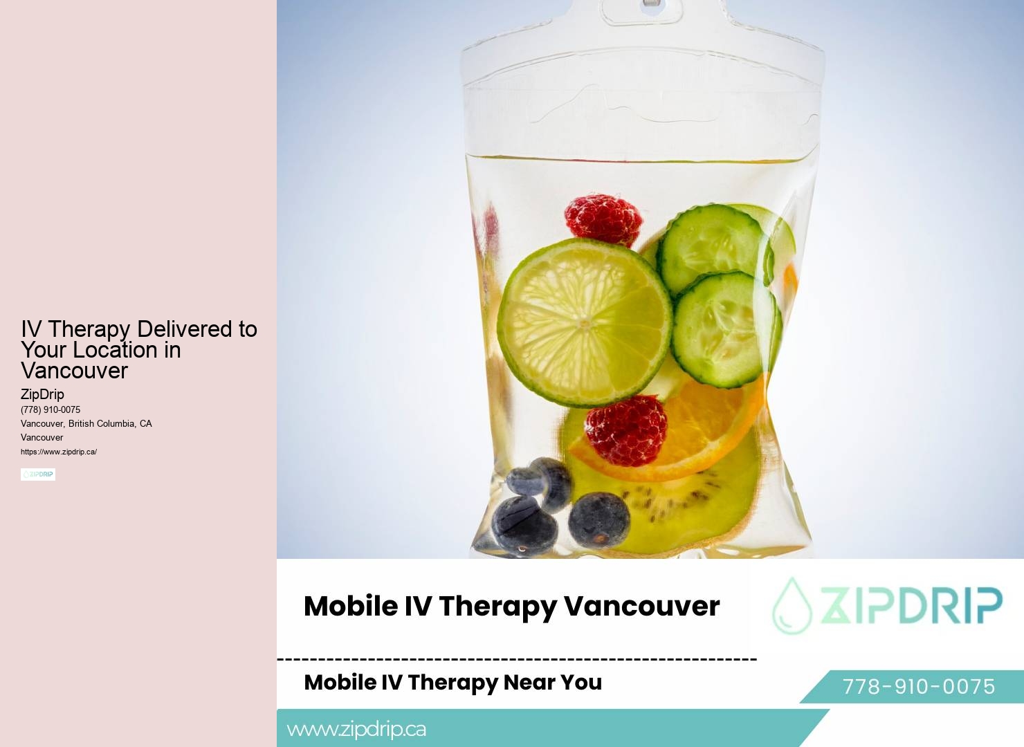 IV Drip Infusion Vancouver