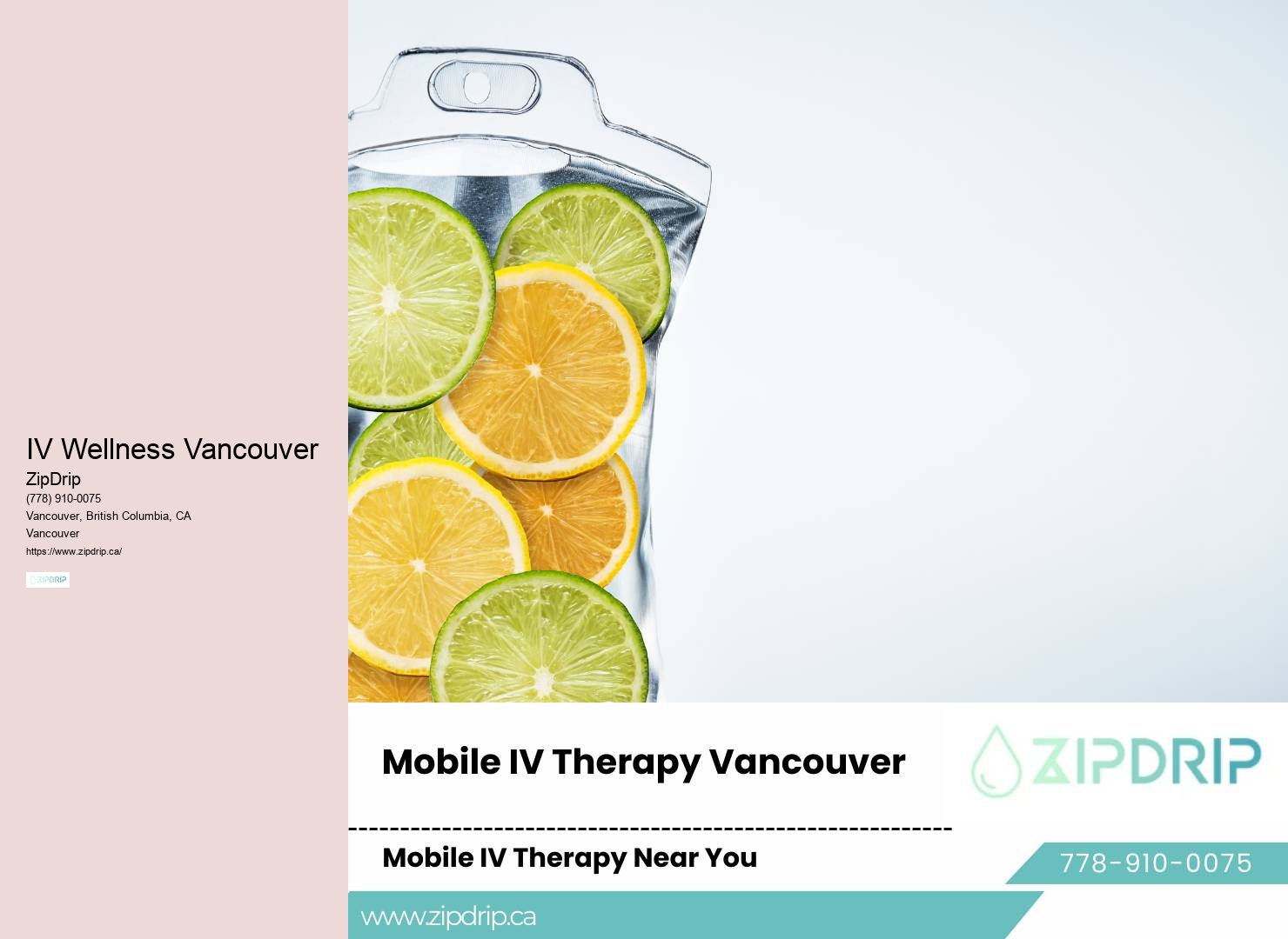 Vancouver IV Therapy for Recovery and Performance
