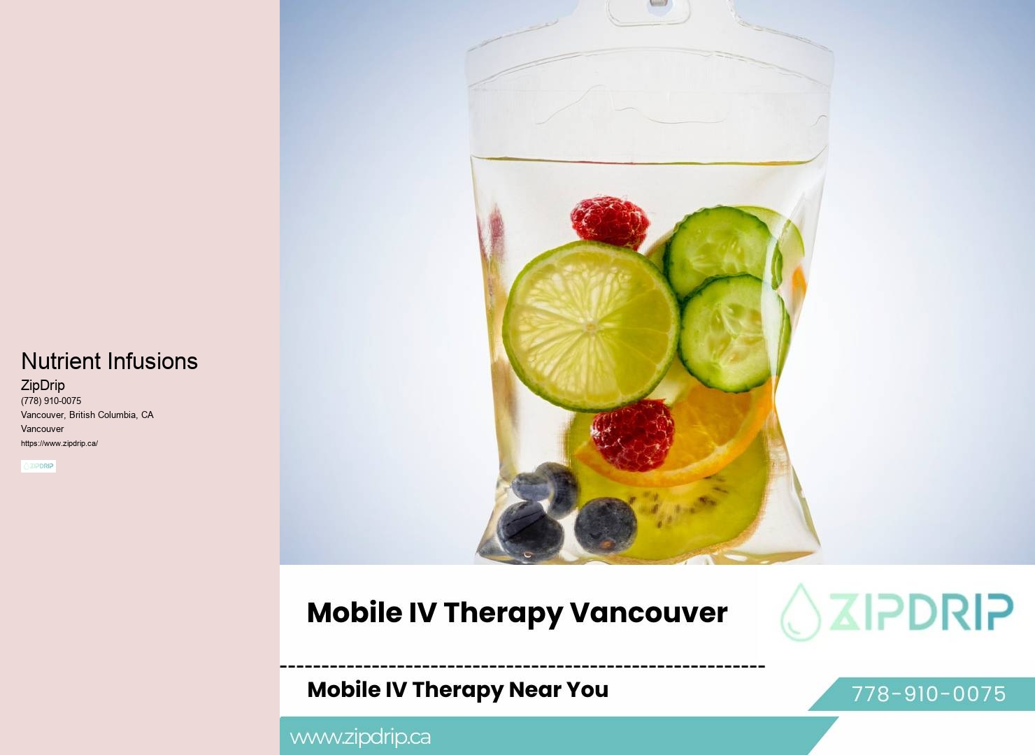 Intravenous Therapy in Vancouver