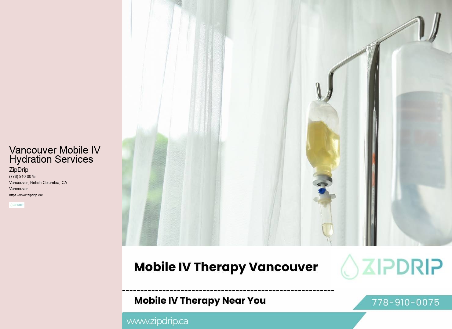 Intravenous Vitamin Infusion Therapy Vancouver