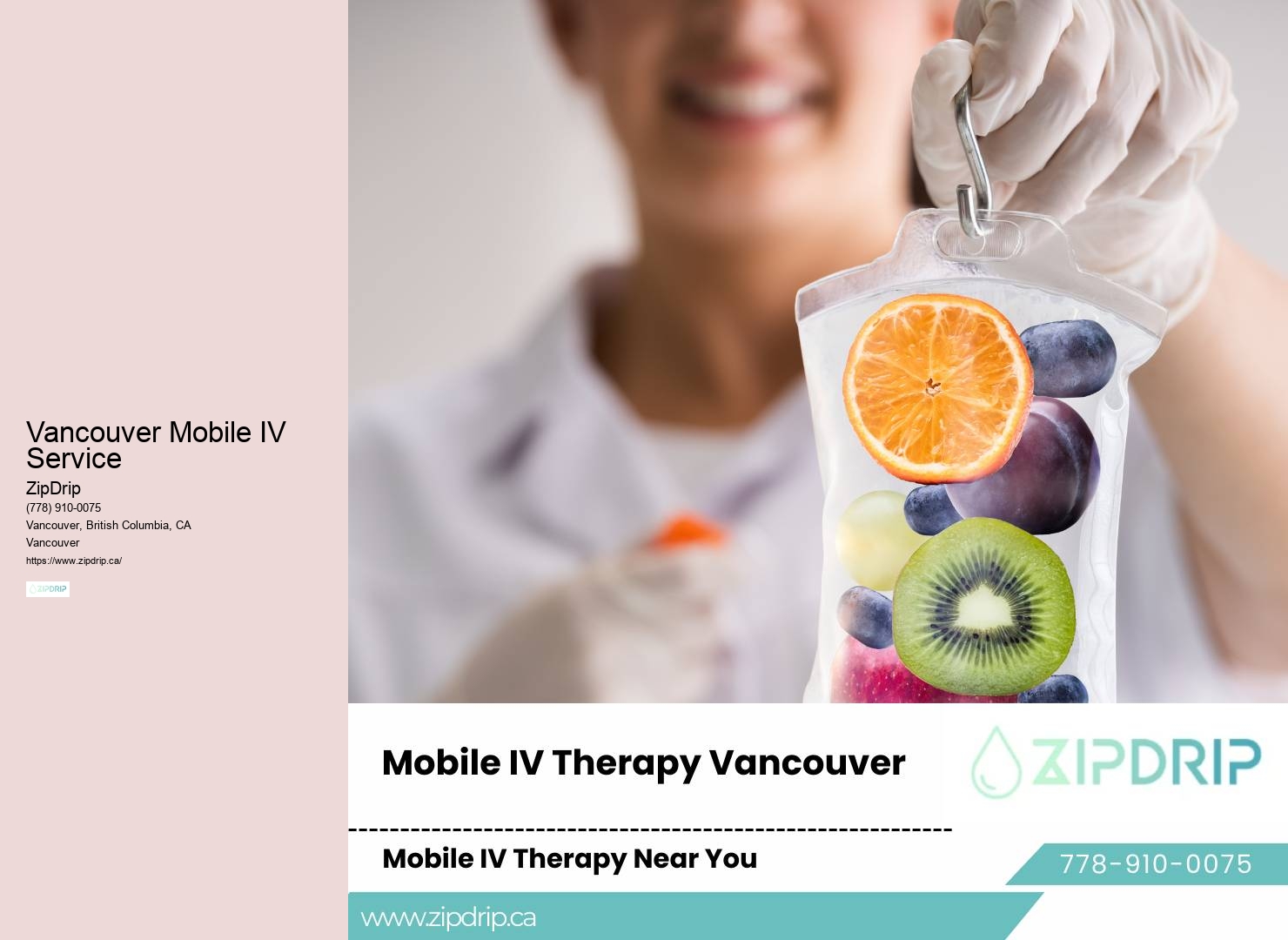 IV Therapy for Food Poisoning Vancouver