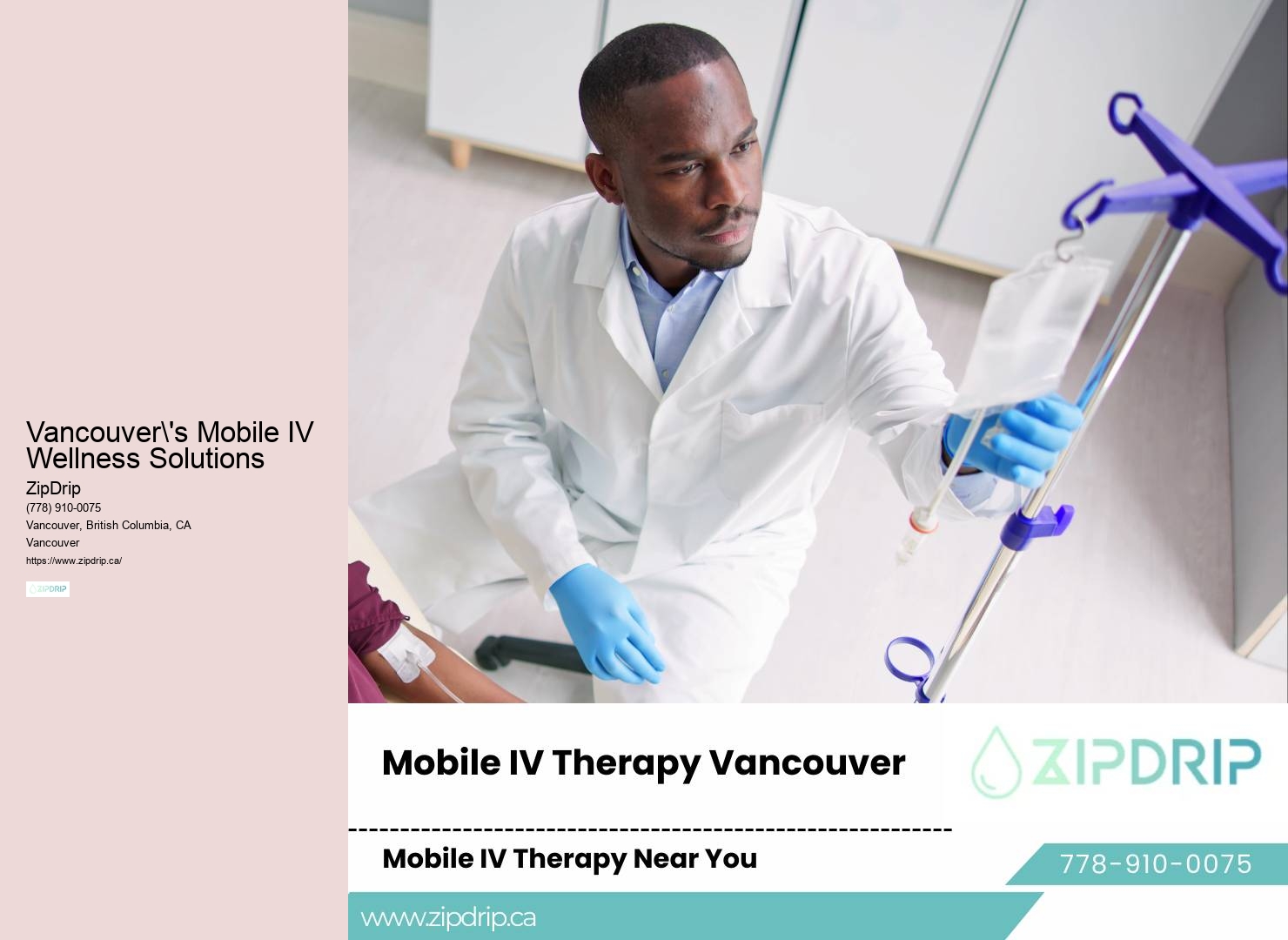 IV Therapy for Hangover Remedies Vancouver
