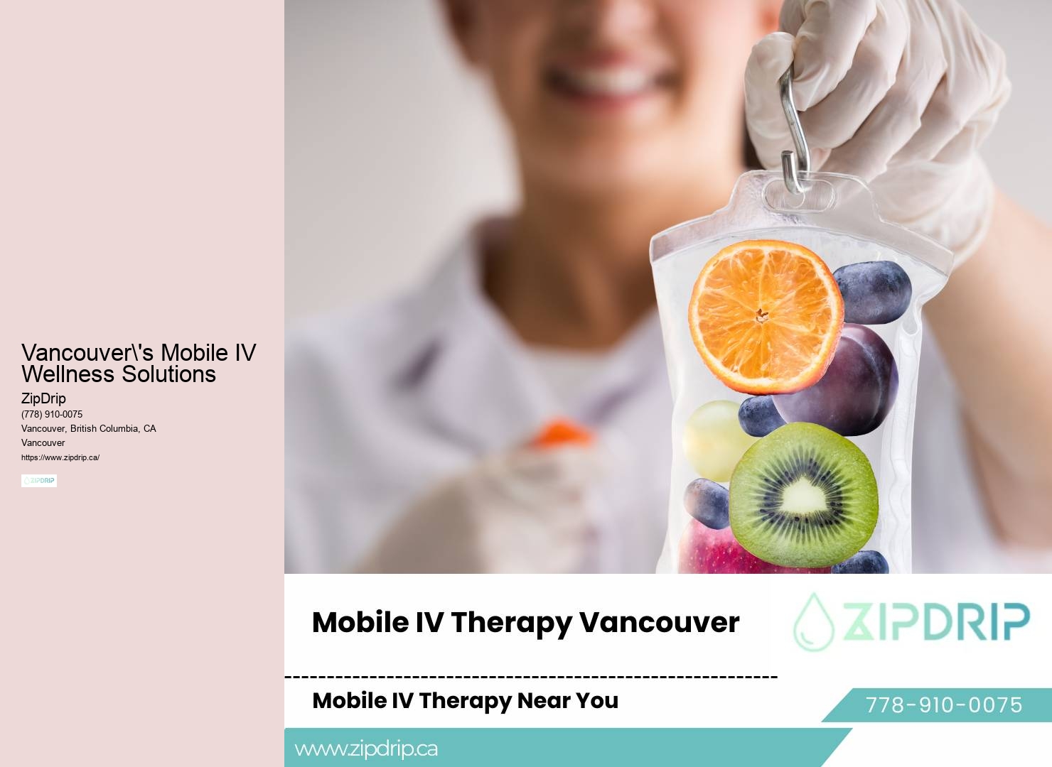IV Therapy for Immune System Support Vancouver